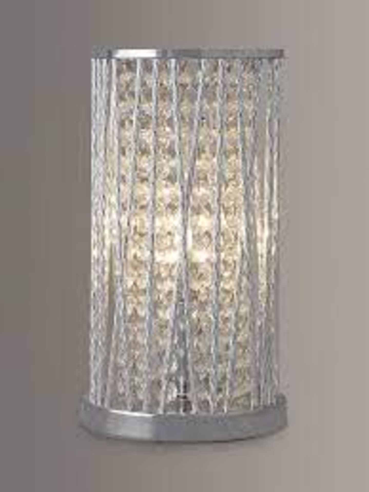 Emilia Crystal Large Table Lamp Chrome Finish - PCK