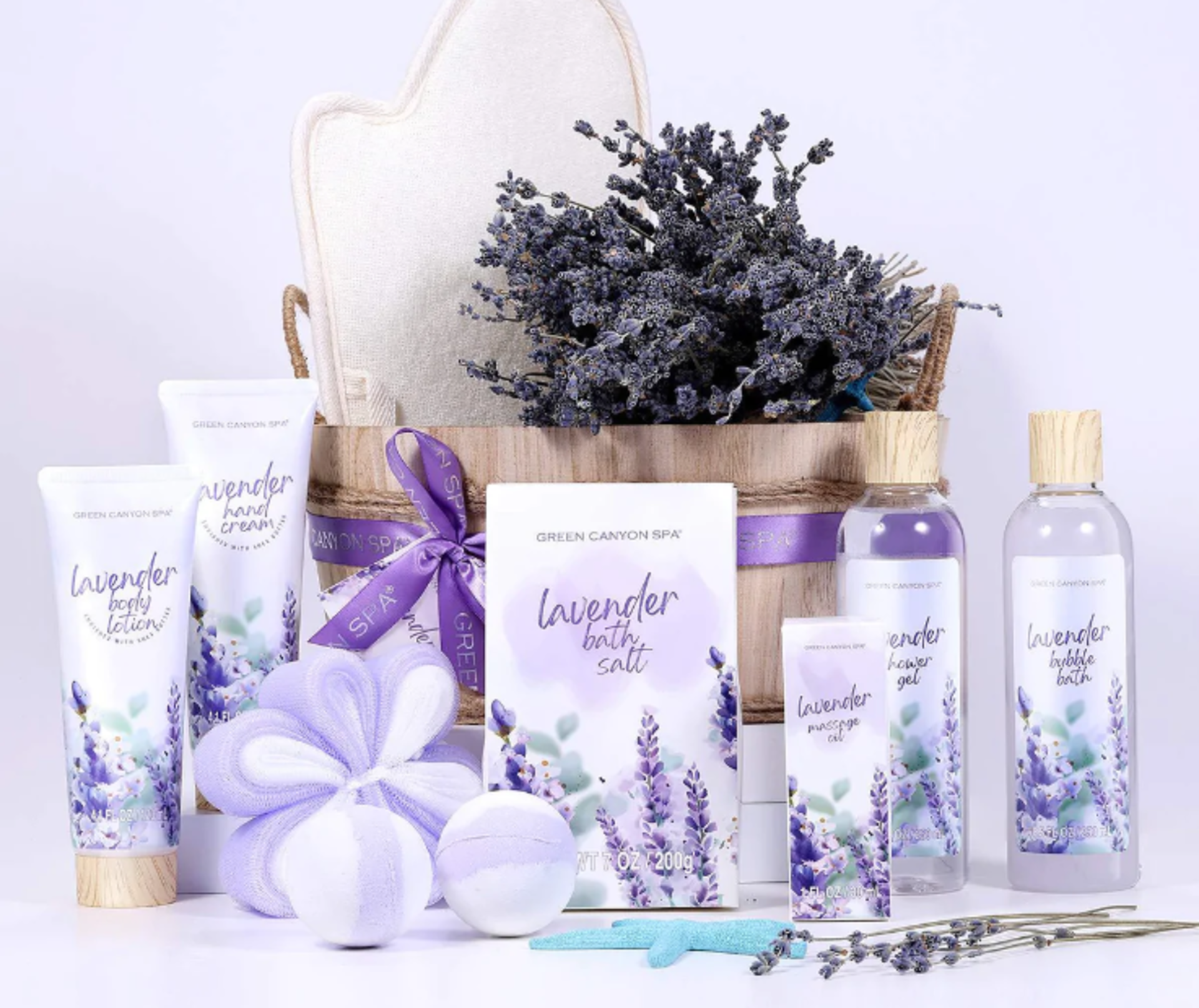 PALLET TO CONTAIN 60 X NEW PACKAGED GREEN CANYON SPA Lavender Spa Gift Baskets for Women (GCS-BP- - Image 2 of 2
