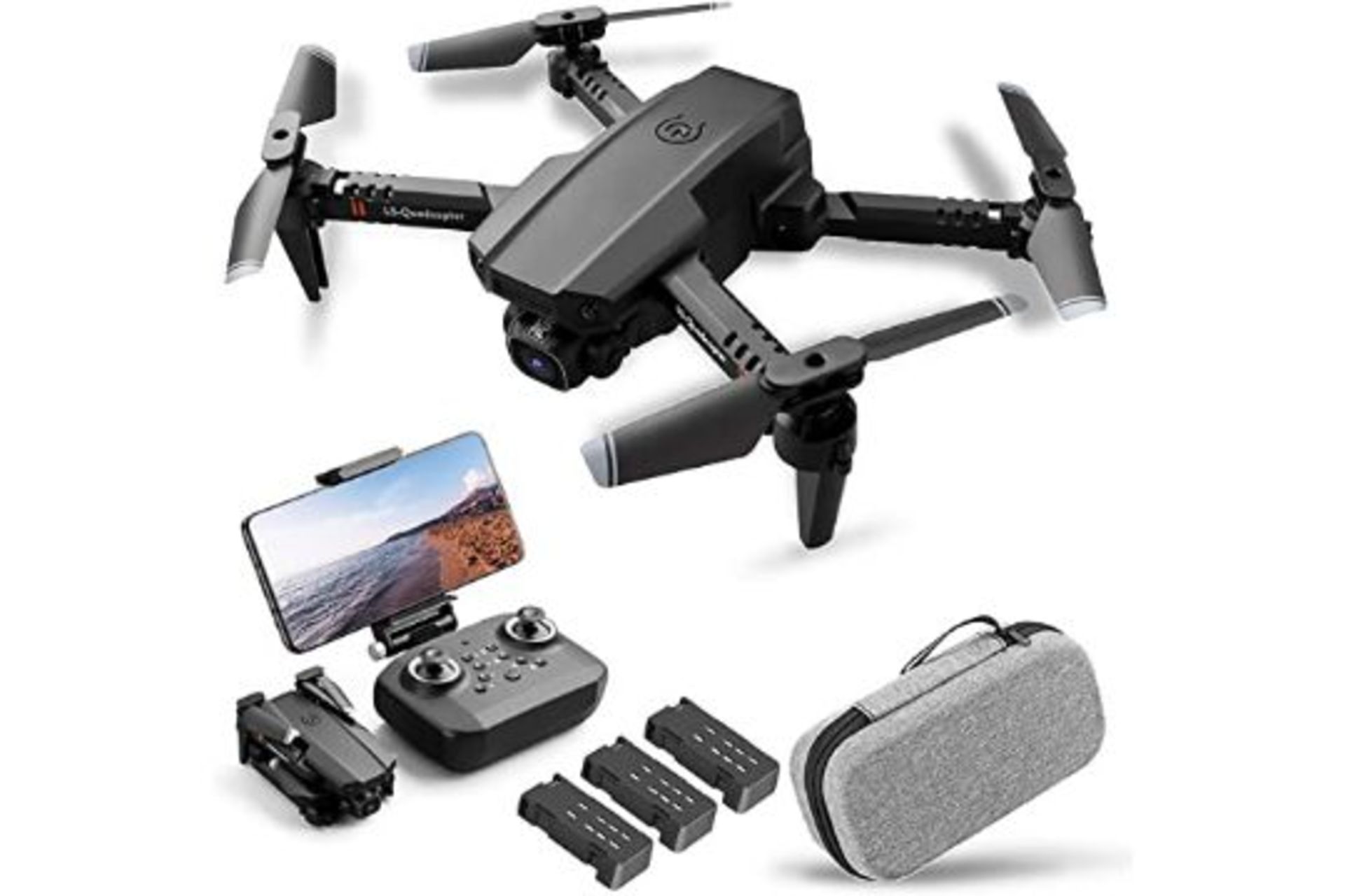 2 x Drone with Camera 4K Camera Track Flight Gravity Sensor Gesture Photo Video Altitude Hold