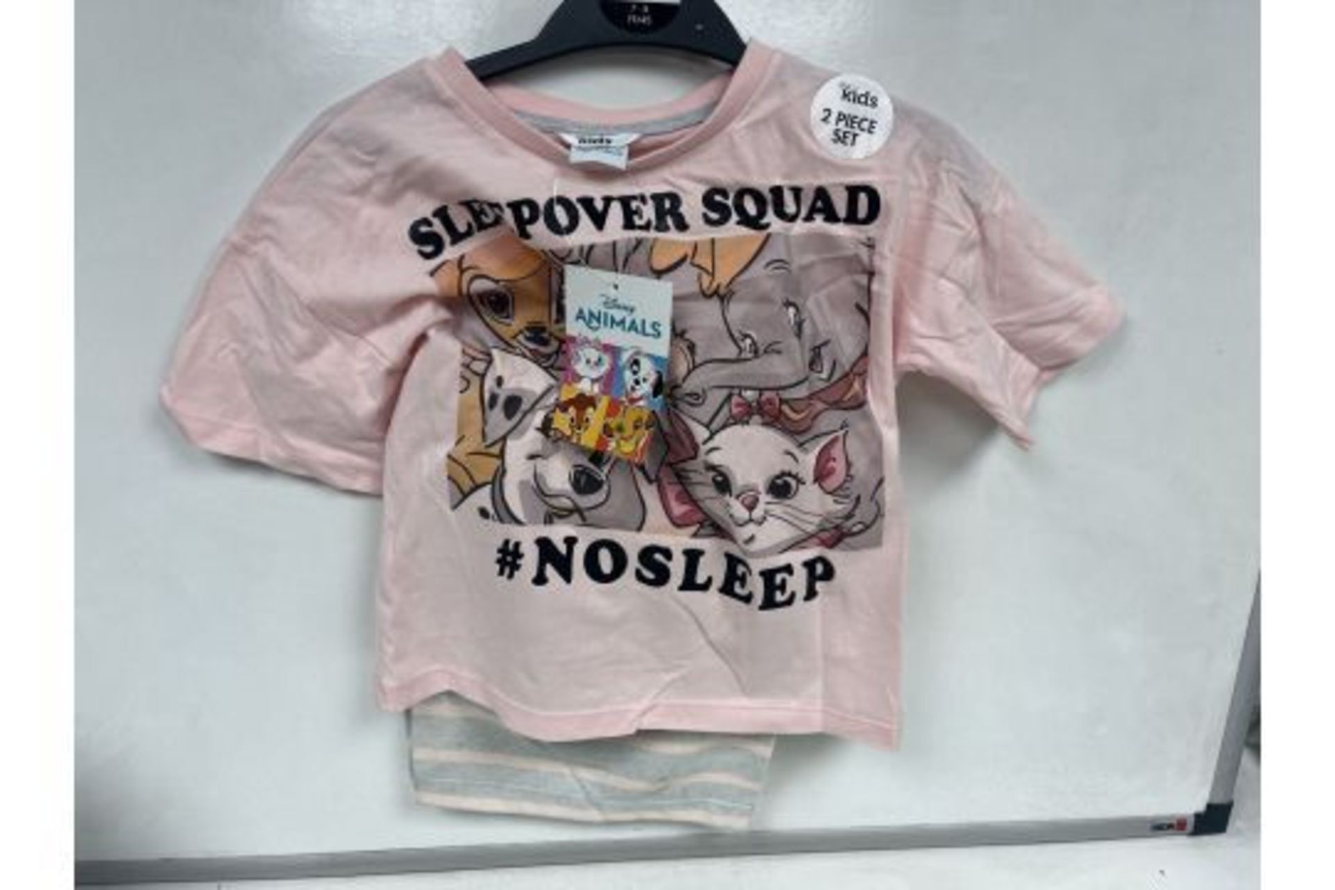 NO VAT 18 X NEW SETS OF SLEEPOVER SQUAD DISNEY ANIMALS PYJAMAS. SIZES MAY VARY. PRICE MARKED AT £14