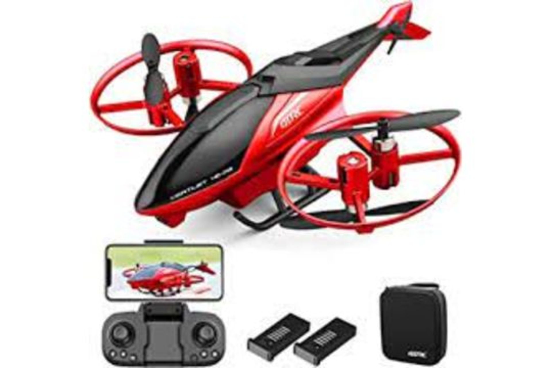 2 X 4DRC M3 Helicopter Mini Drone with 720p Camera for Kids, Remote Control Quadcopter Toys Gifts