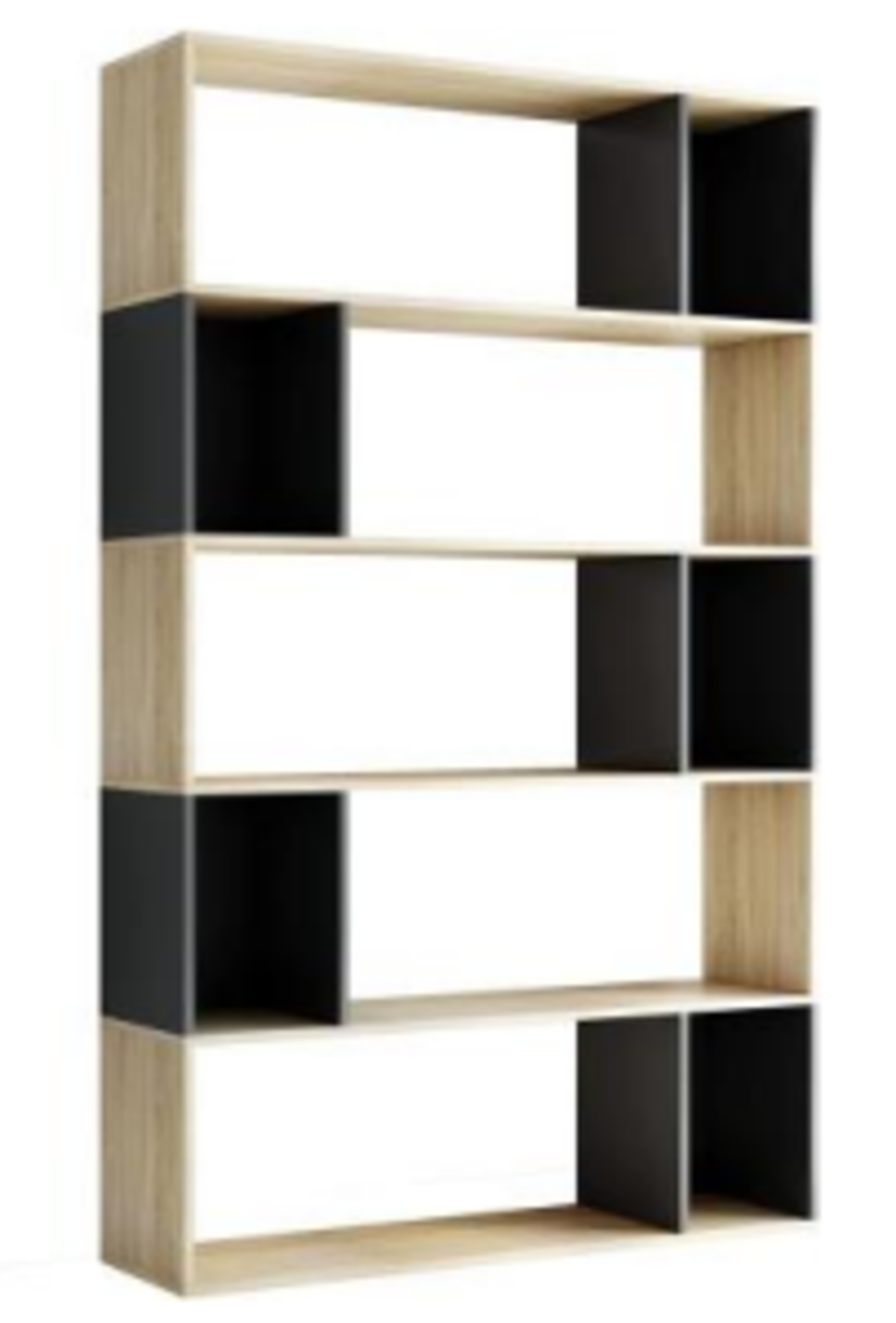 8 X BRAND NEW MODERN DESIGN 5 TIER BOOKSHELVES RRP £229 (5986-1)