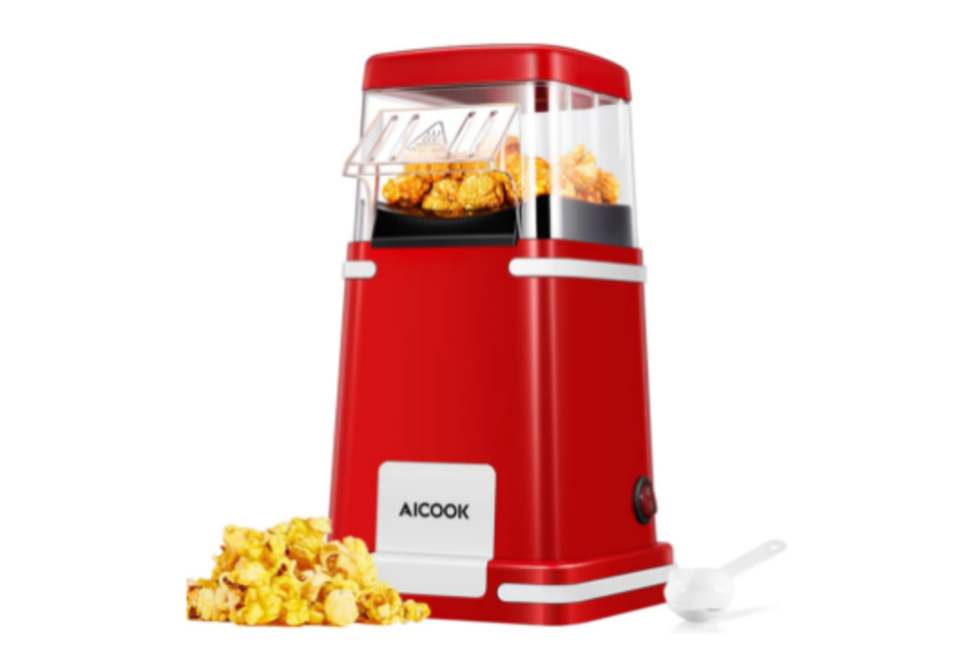 NEW BOXED AICOOK Nostalgic Hot Air Popcorn Maker. (GPM-860-ROW4) ?HOT AIR SYSTEM&HIGH EFFICIENCY ?