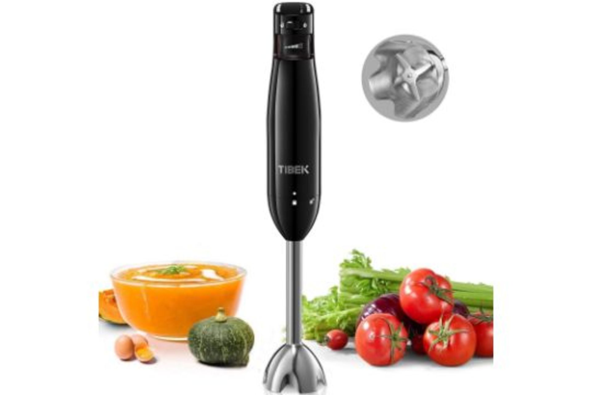 NEW BOXED TIBEK 1000W HAND BLENDER (HB2239B-ROW4)