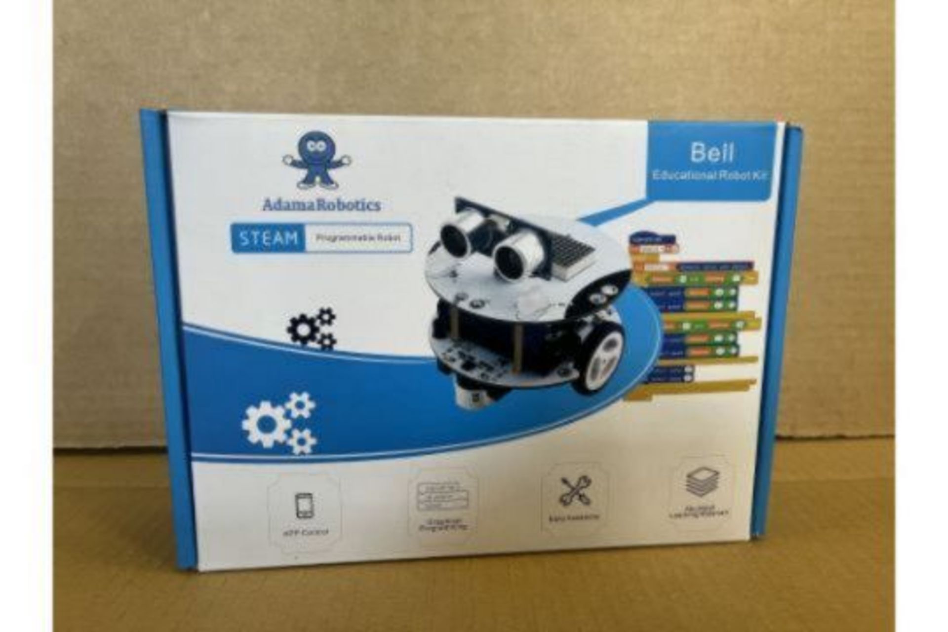 PALLET TO CONTAIN 10 X BRAND NEW ADAMA ROBOTICS BELL EDUCATIONAL ROBOTS RRP £90 EACH S1P