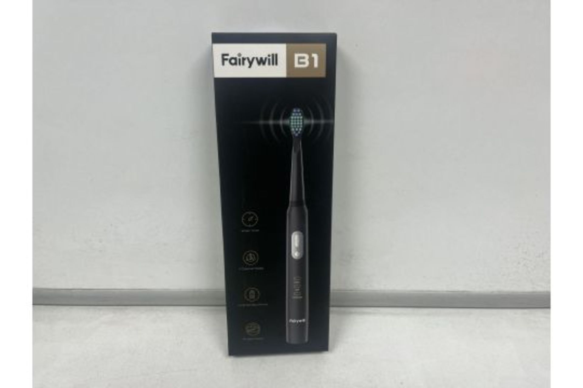 PALLET TO CONTAIN 20 X BRAND NEW FAIRYWILL B1 ELECTRIC TOOTHBRUSH WITH SMART TIMES, 3 OPTIONAL