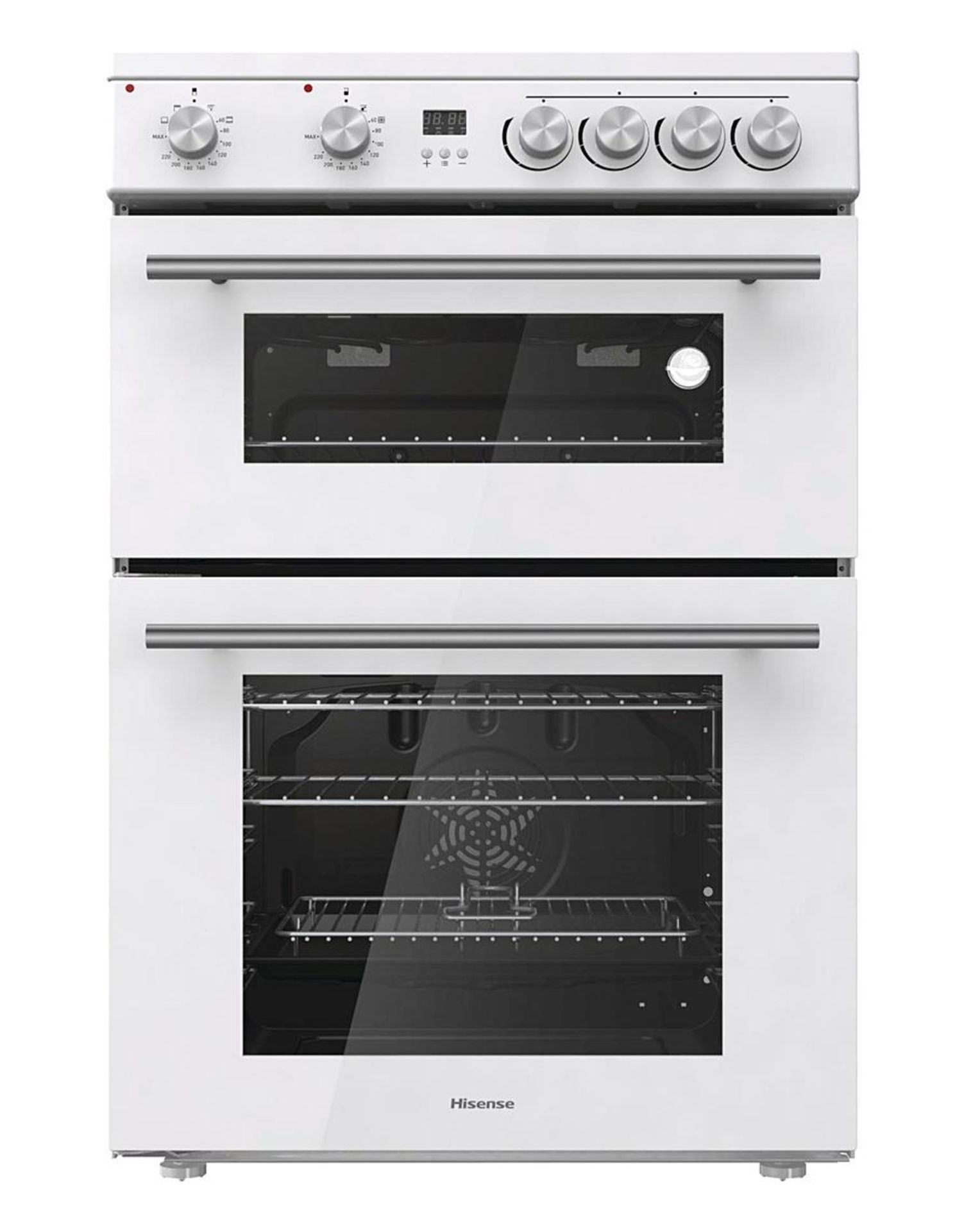 (REF118379) Hisense HDE3211BWUK Freestanding Electric Cooker - White RRP 749.99. Introducing our