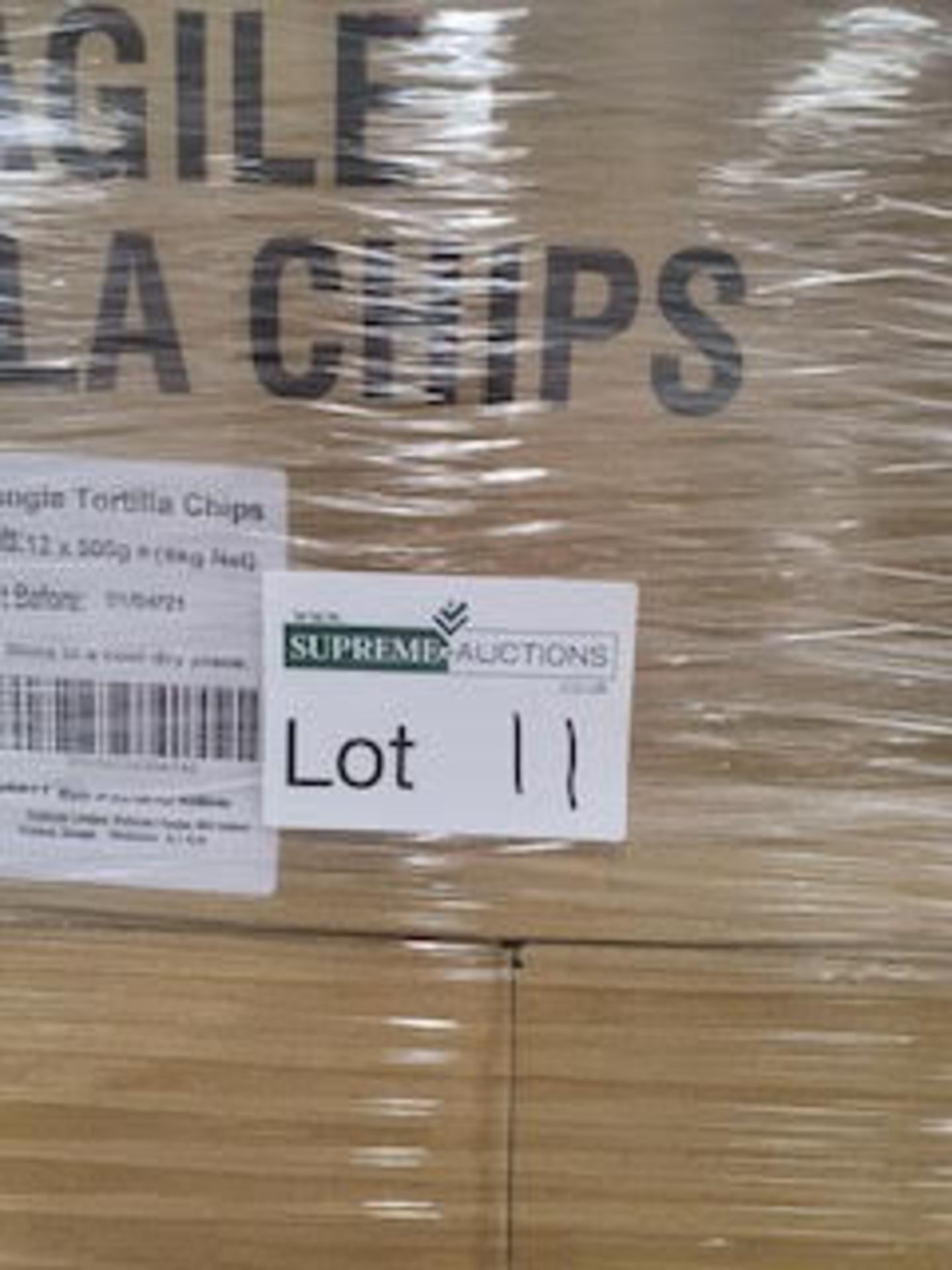 300 x 500g bags Rollover salt tortilla chips