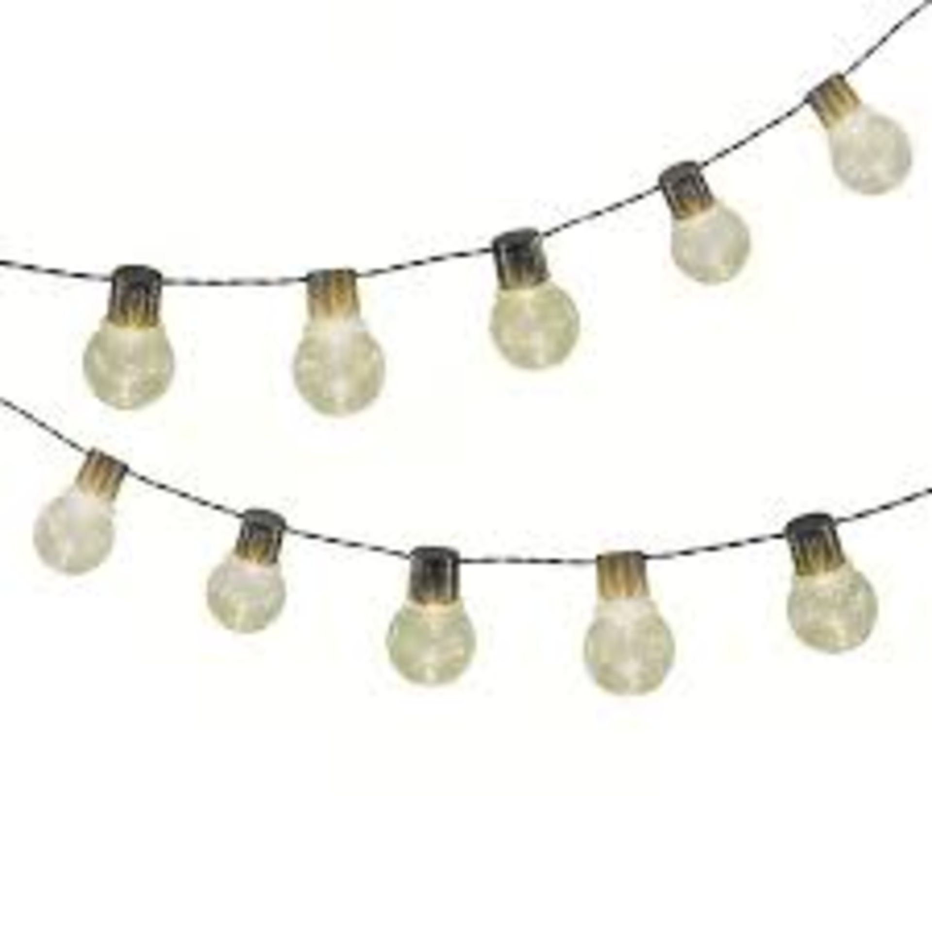 GardenKraft 17790 Solar Powered Party String Lights - ROW9