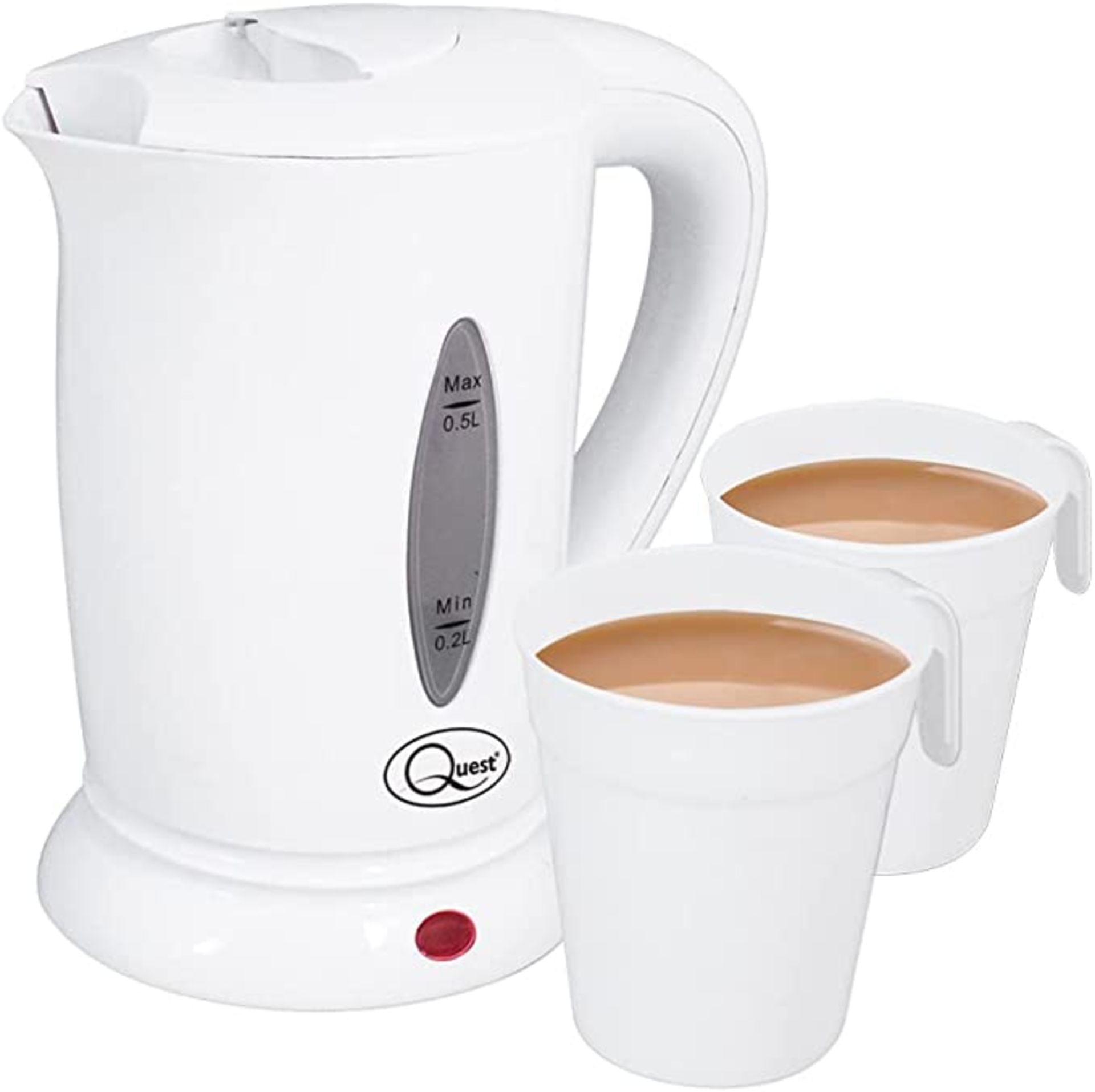 Quest 35440 Compact Travel Kettle / 0.5 litres / 600 Watt / Dual Voltage / Indicator Light - ROW9