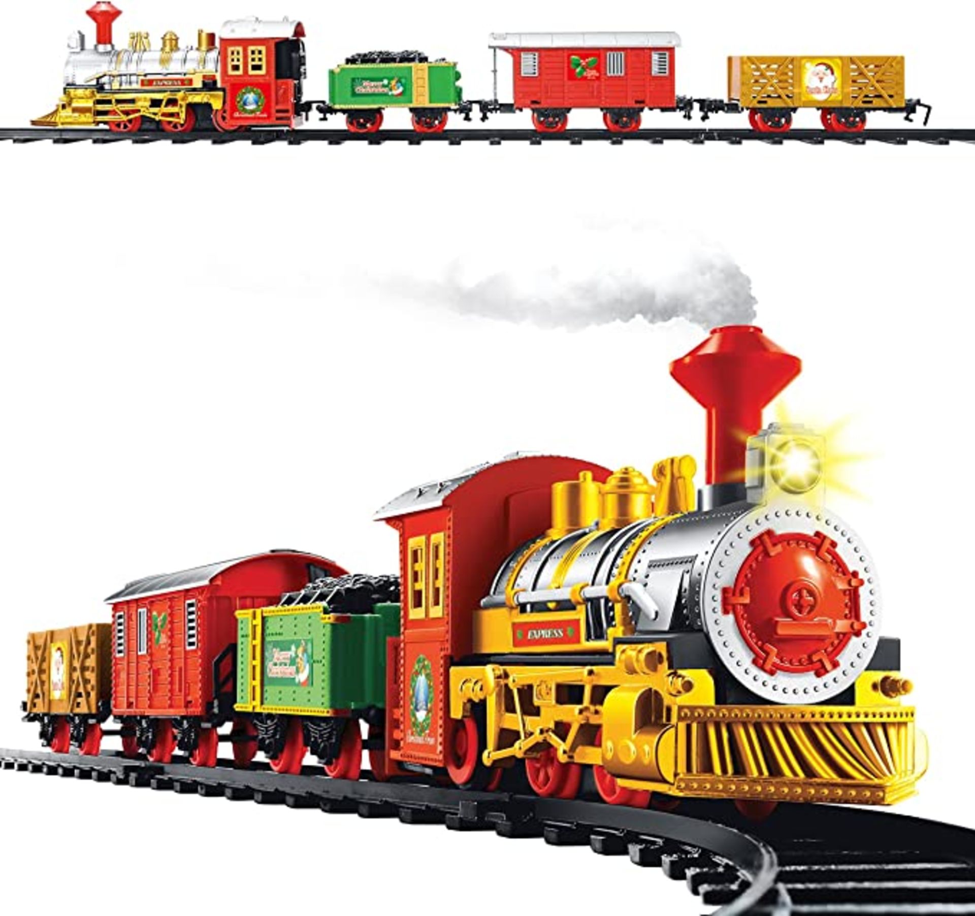 Christmas Workshop 81010 Standard Christmas Train Set / 330CM Length Track / Realistic Sounds &