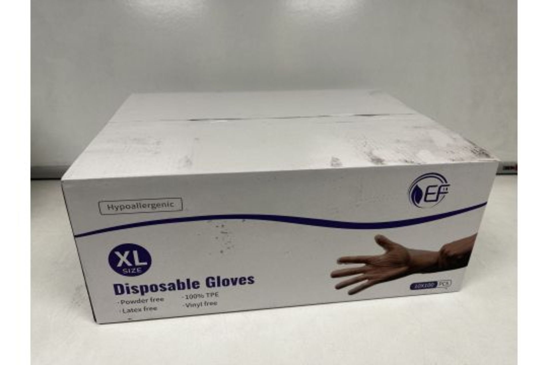 50 X BRAND NEW PACKS OF 100 CLEAR TPE DISPOSABLE GLOVES SIZE XL R2