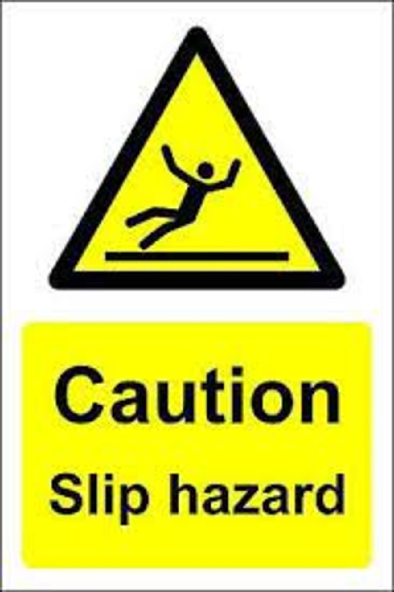 16 X NEW SLIP STOP CAUTION SLIP HAZARD SIGNS. ROW 3