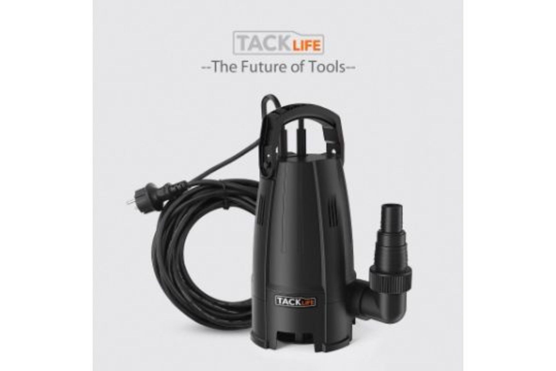 2 X NEW BOXED Tacklife GSUP2B 400W Corded Submersible Utility Water Pump. (ROW 17)