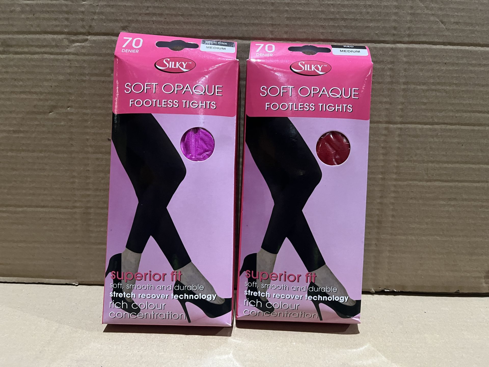 150 X BRAND NEW PAIRS OF SOFT OPIQUE FOOTLESS TIGHTS (COLOURS MAY VARY) R9