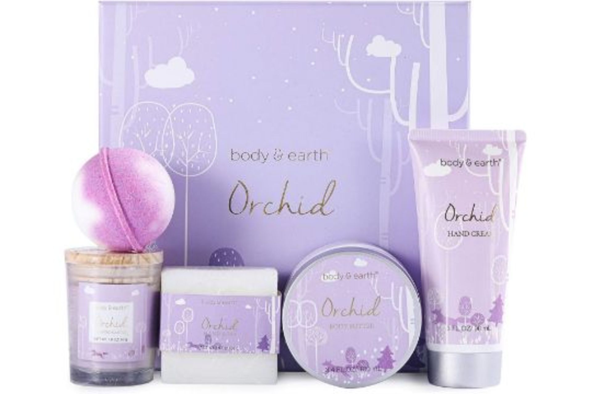 12 X BRAND NEW BODY AND EARTH ORCHID 5 PIECE GIFTSETS R15-9