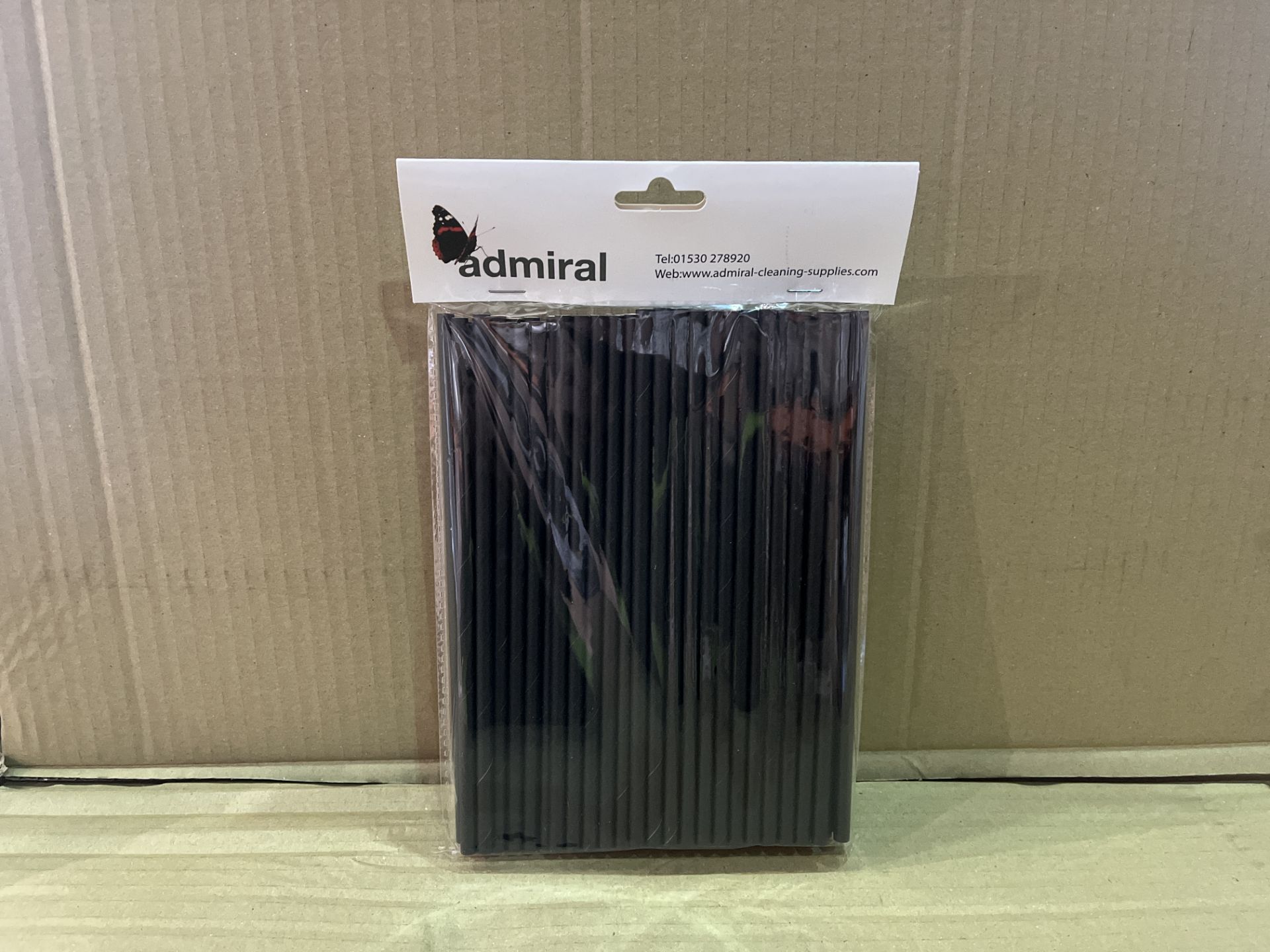 100 X BRAND NEW PACXKS OF 100 BLACK PAPER STRAWS R15-6