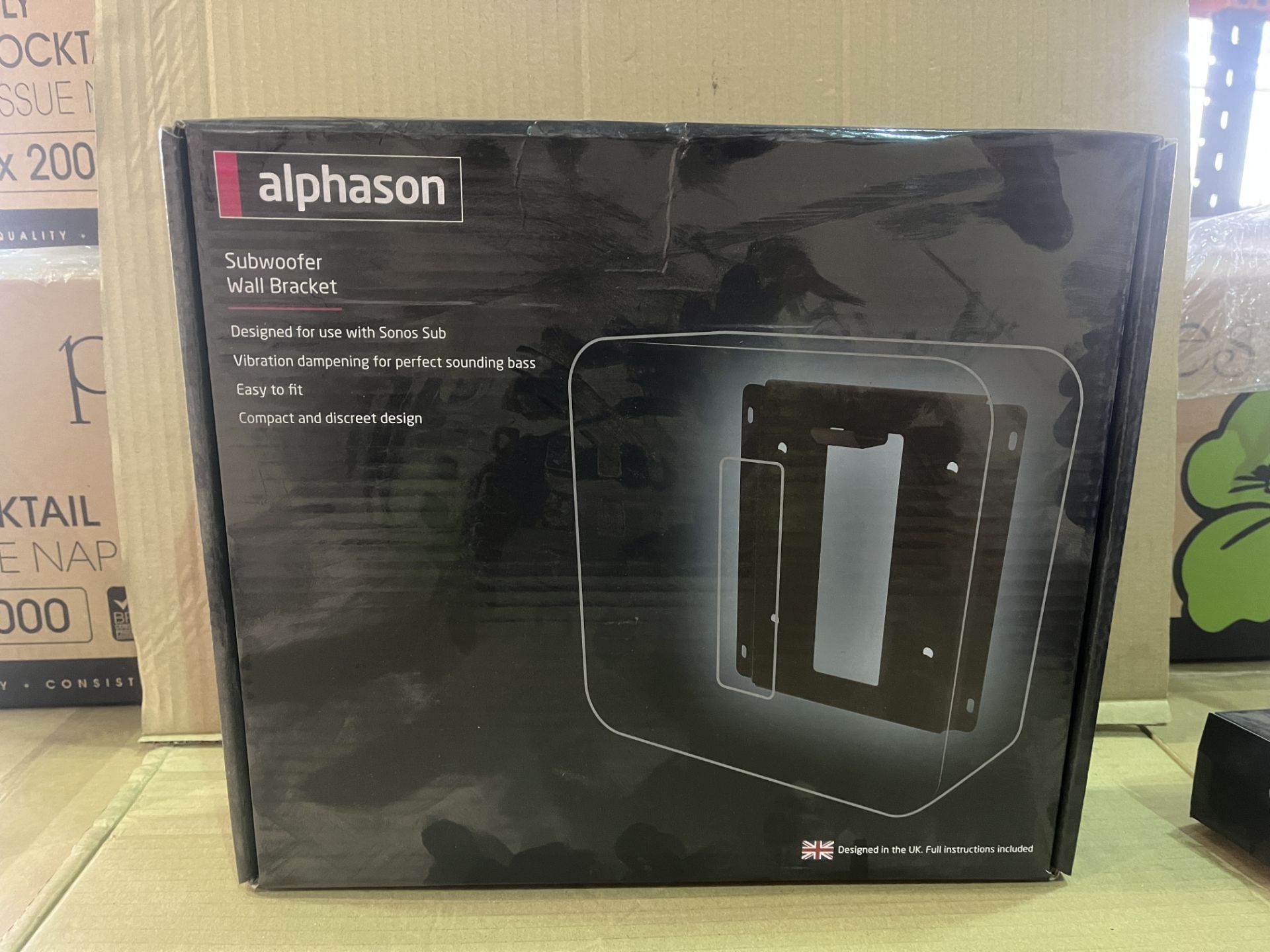 18 X BRAND NEW OFFICIAL ALPHASON SONOS SUBWOOFER WALL BRACKETS R15-2