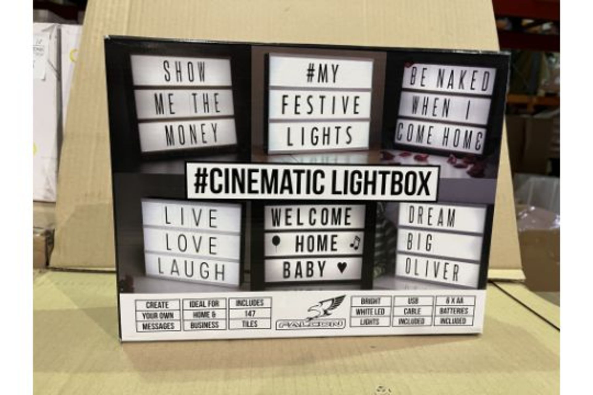 12 X BRAND NEW CINEMATIC LIGHTBOXES R13