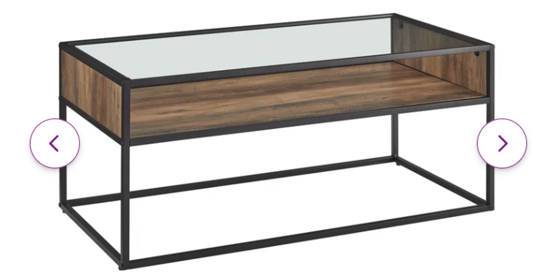 Frame Coffee Table with Storage. RRP £179.99 This minimalistic table is more than somewhere to put - Image 2 of 2