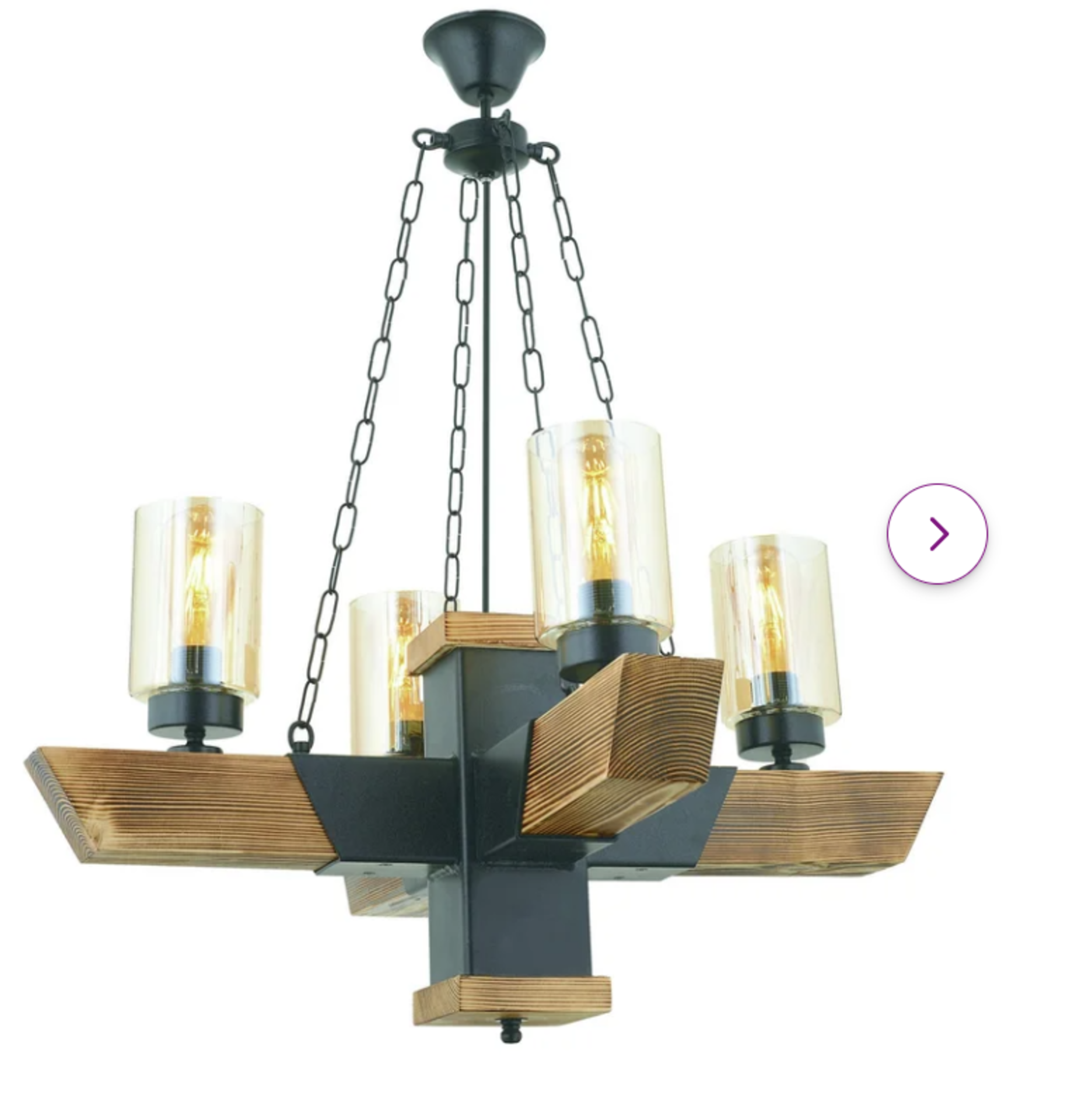 Bertel 4-Light Statement Chandelier. RRP £333.00 This chandelier will elevate the look of your