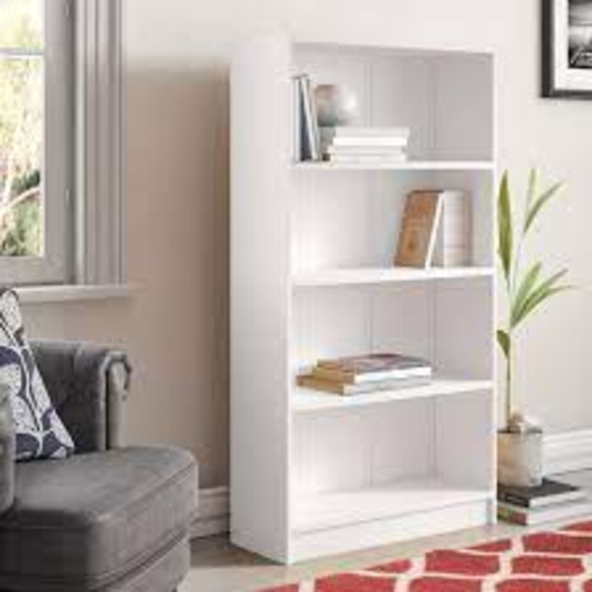 Morgan 150Cm H x 80Cm W Standard Bookcase. Practical and stylish, this bookcase makes the best of - Image 2 of 2