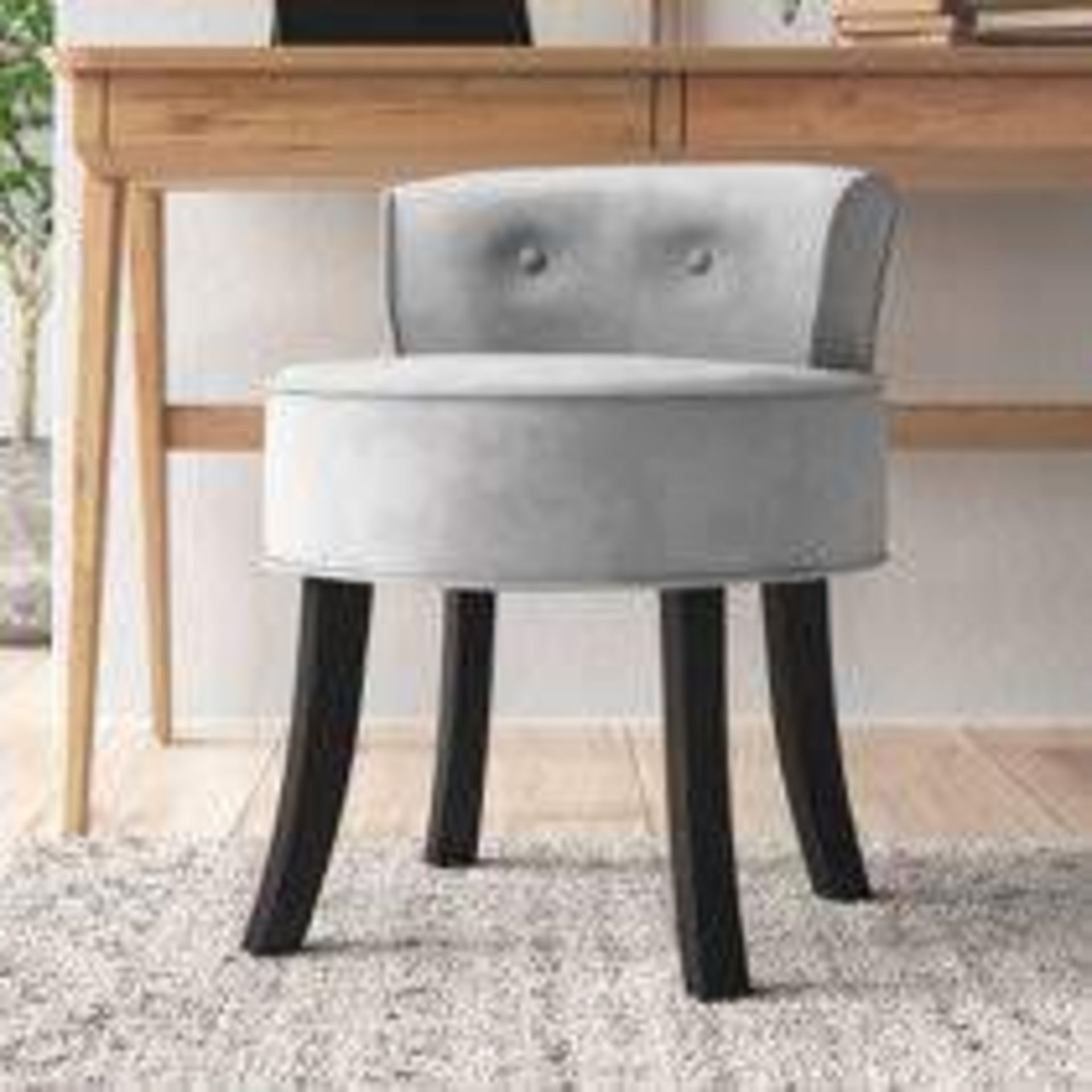 Lyndsey 68Cm Tall Dressing Table Stool. Offering a stylish place to start your days, this dressing