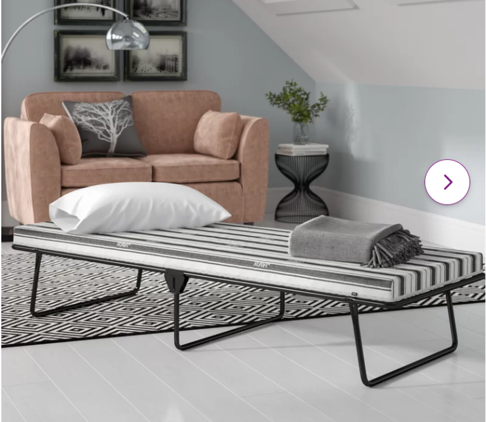 Value Aluminum Folding Bed with Mattress. Every home has space for this product. The compact