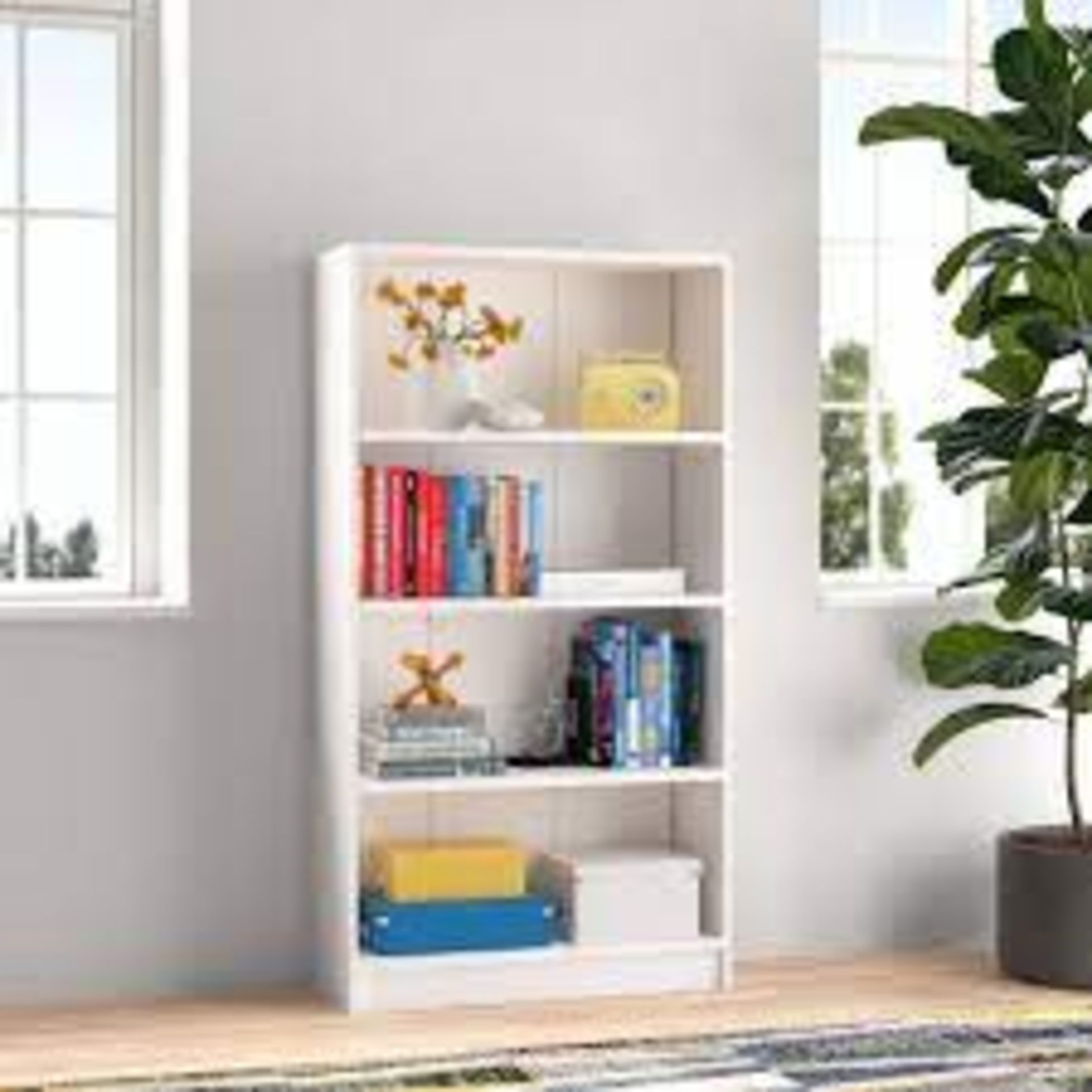 Morgan 150Cm H x 80Cm W Standard Bookcase. Practical and stylish, this bookcase makes the best of