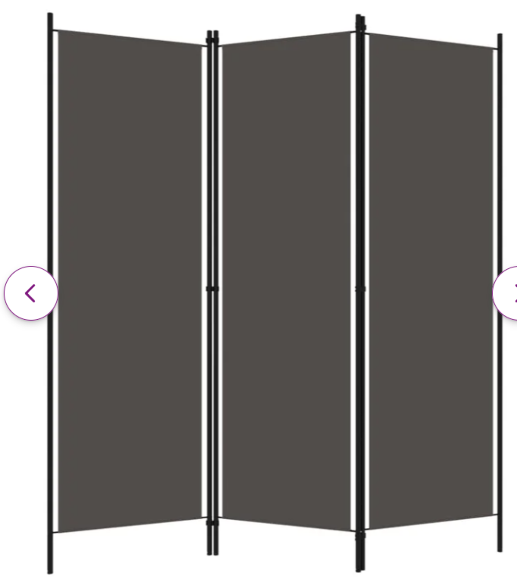 Abdimalik 180Cm H Folding Room Divider. This freestanding practical room divider can be used as a - Image 2 of 3