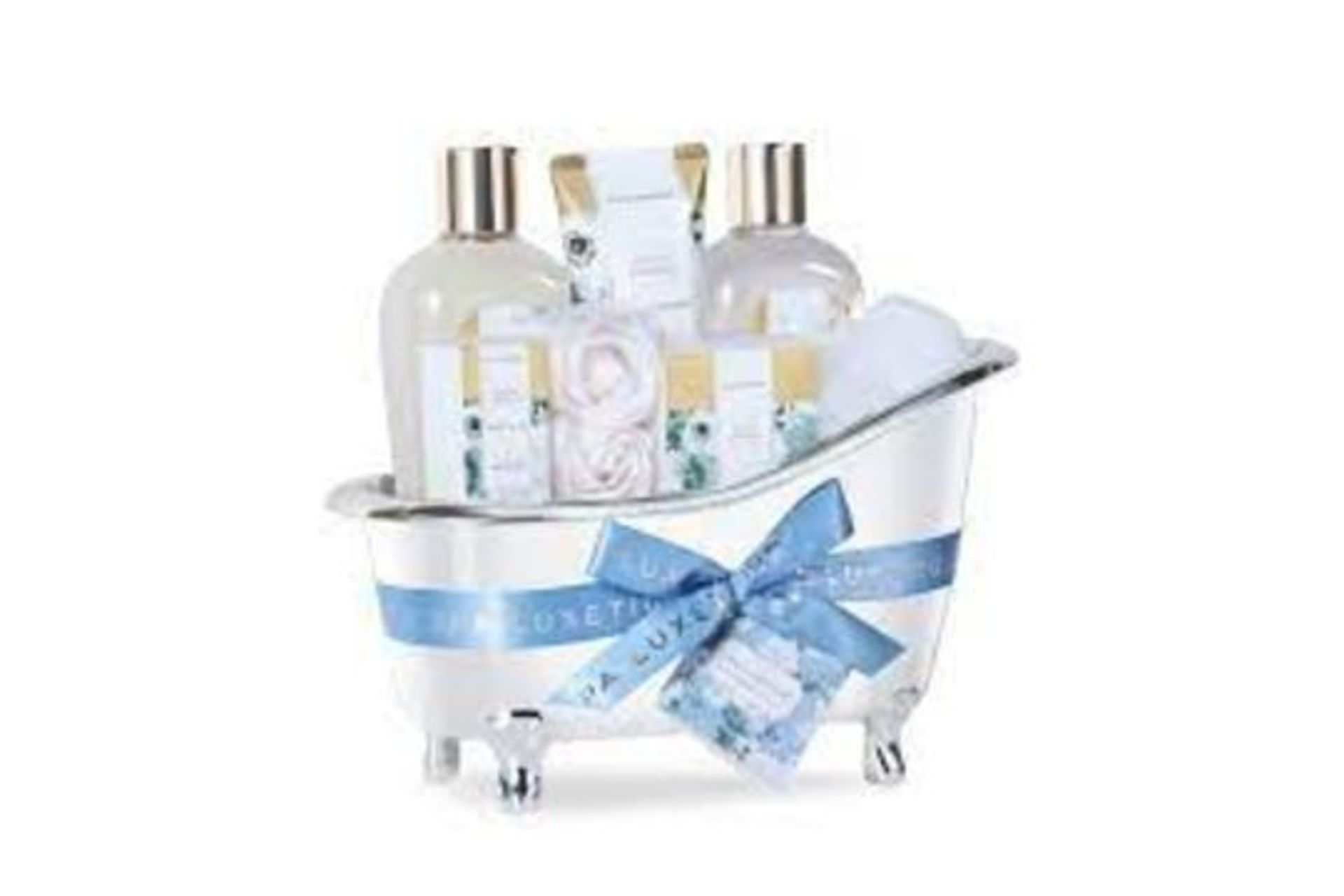 6 X NEW PACKAGED White Jasmine Spa Bathtub Set. (SPA-BP-11). Moisturizing Bath Spa Set: Our bath spa