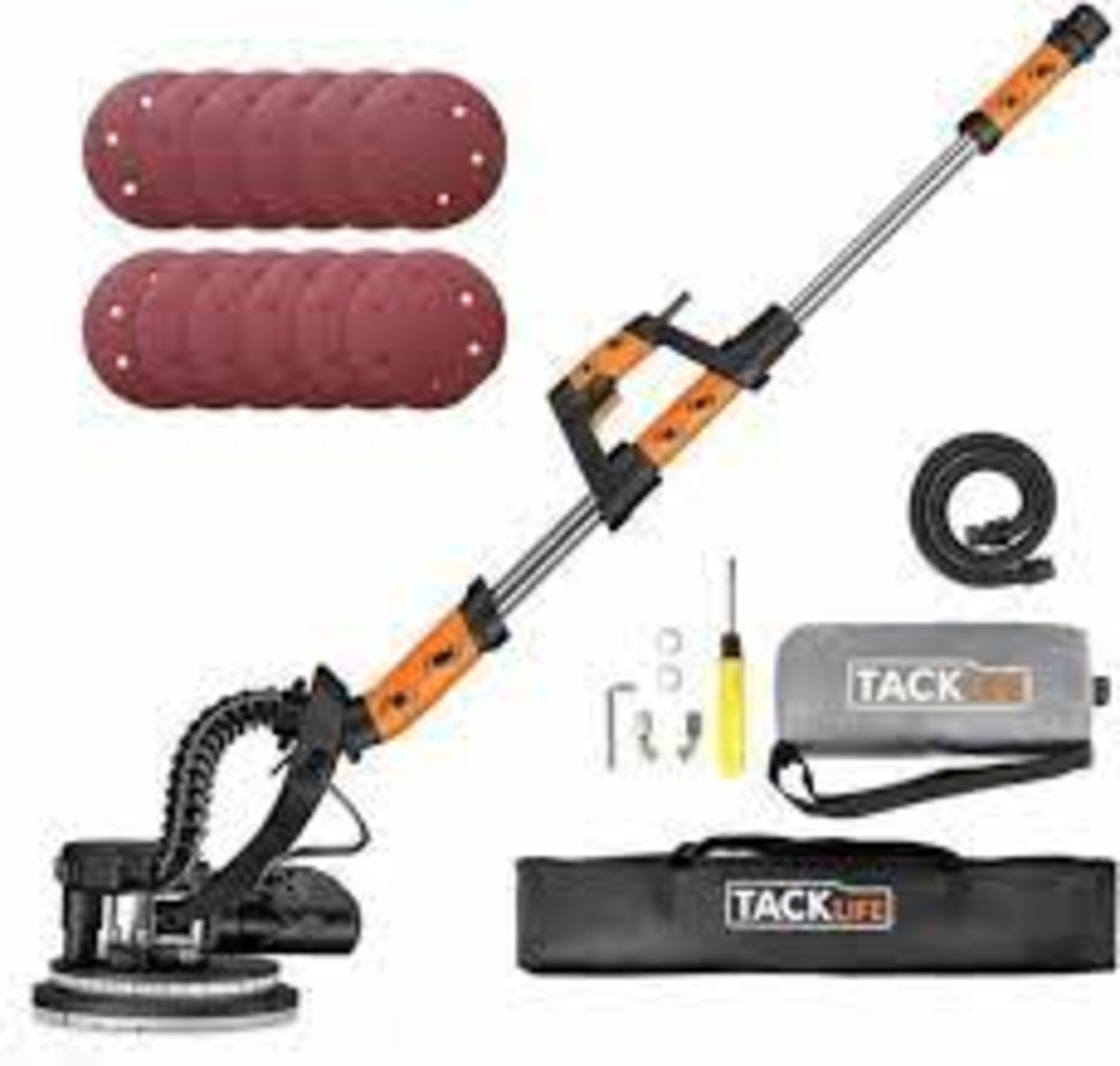 NEW BOXED Tacklife PDS03A Drywall Sander. ?Vacuum Cleaner Adapter?Automatic vacuum dust collection