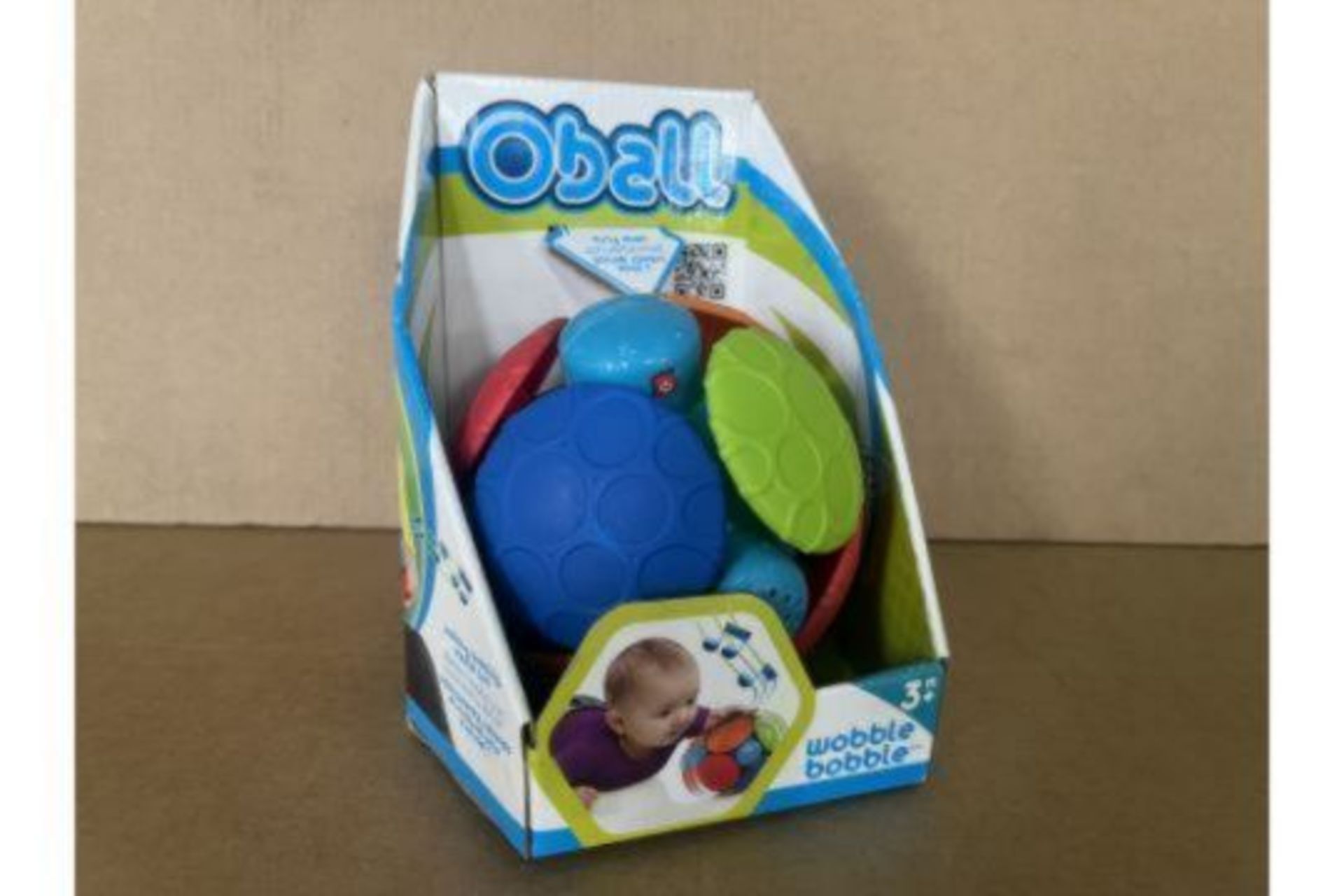 TRADE LOT 60 X NEW BOXED OBALL WOBBLE BOBBLE TOYS. ROW 5 RACK