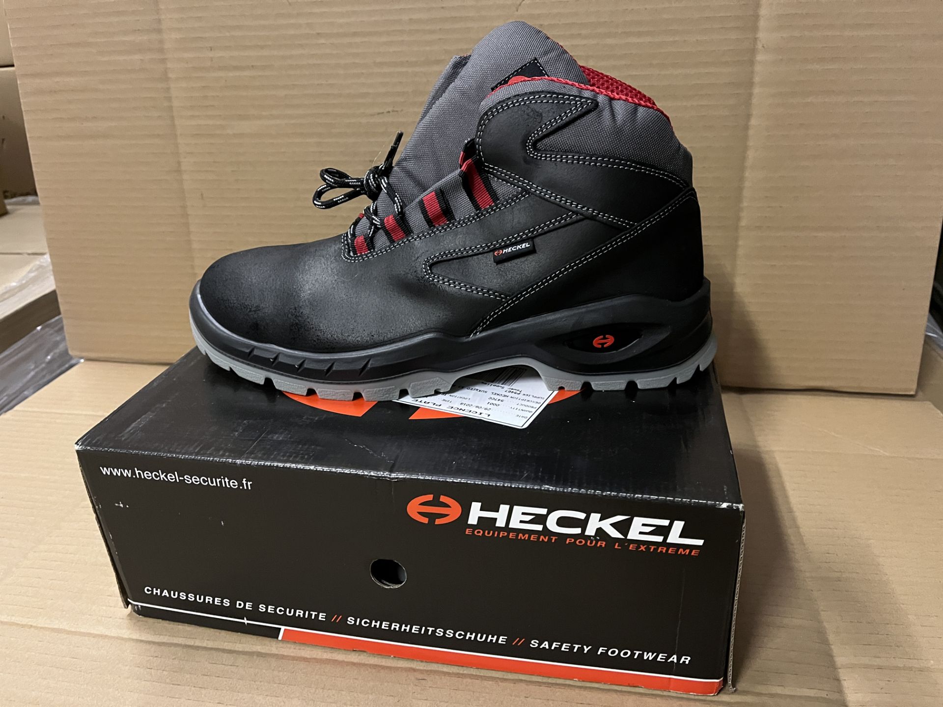 6 X BRAND NEW HECKEL SUXXEED S3 WORK BOOTS SIZE 12 S2
