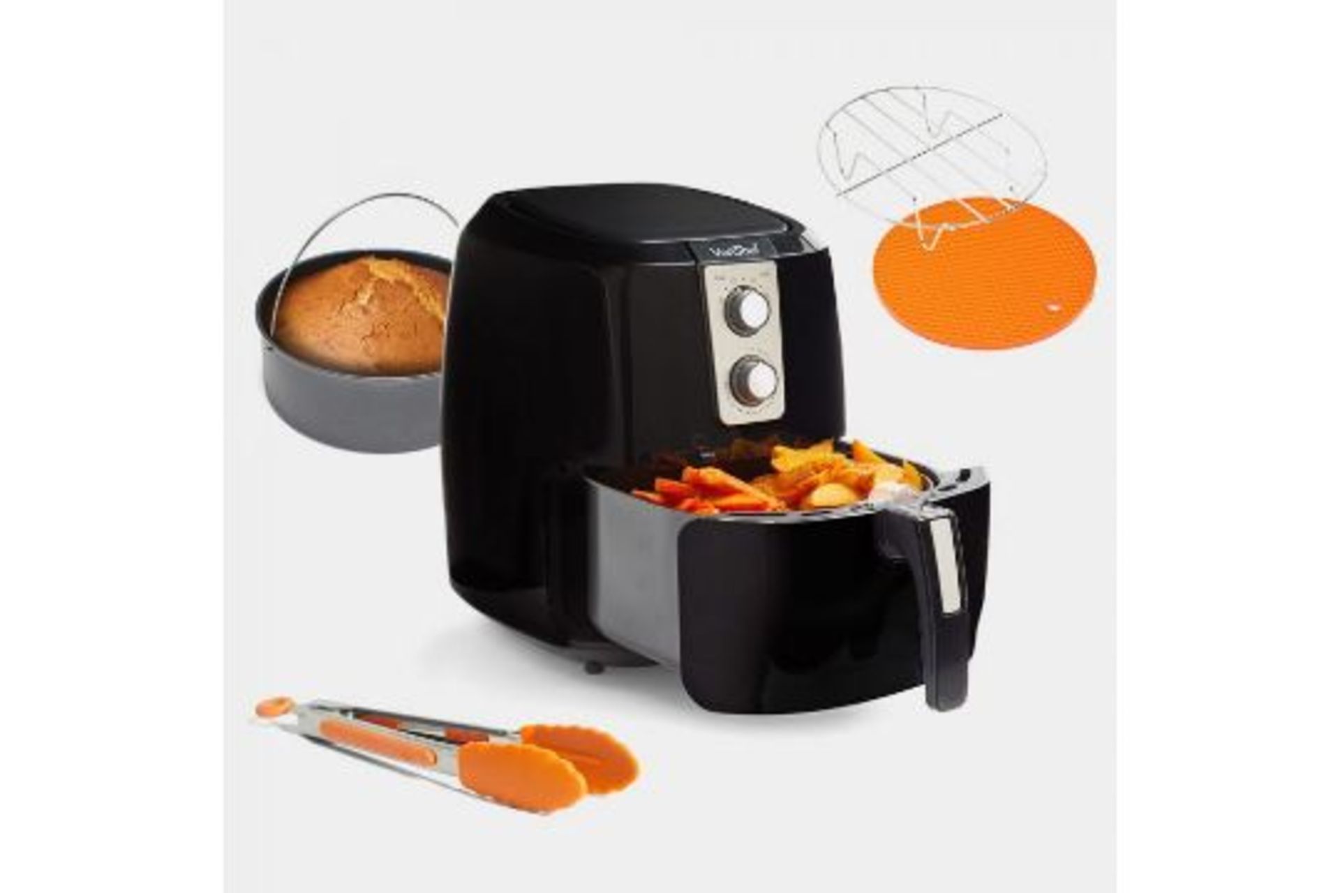5.5L Air Fryer 1800W. Enjoy quicker and healthier meals with an air fryer. Cutting out the oil and