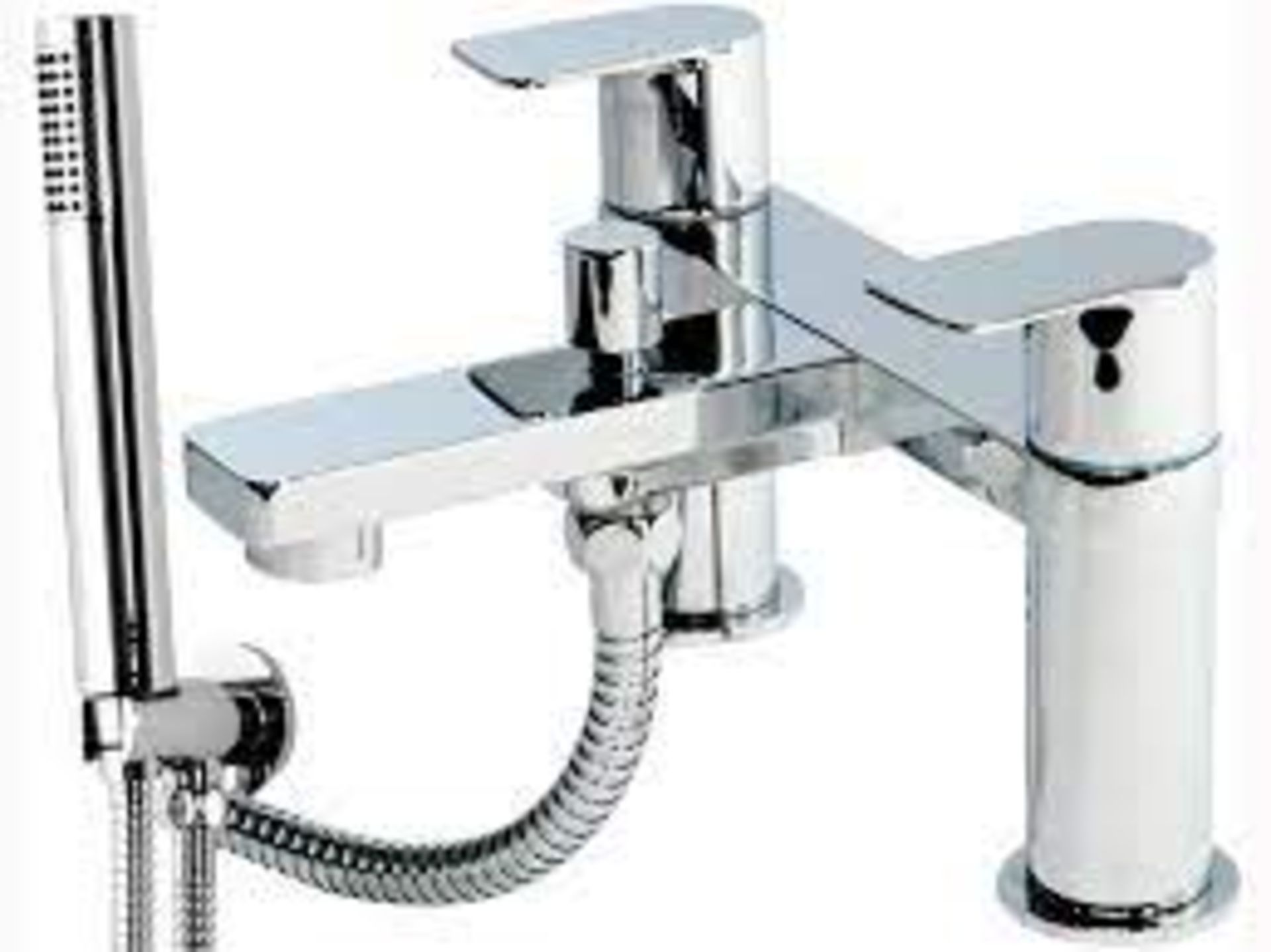 TRADE LOT 10 X BRAND NEW WIND BATH SHOWER MIXER WITH HOSE AND HANDSET RRP £179 PW