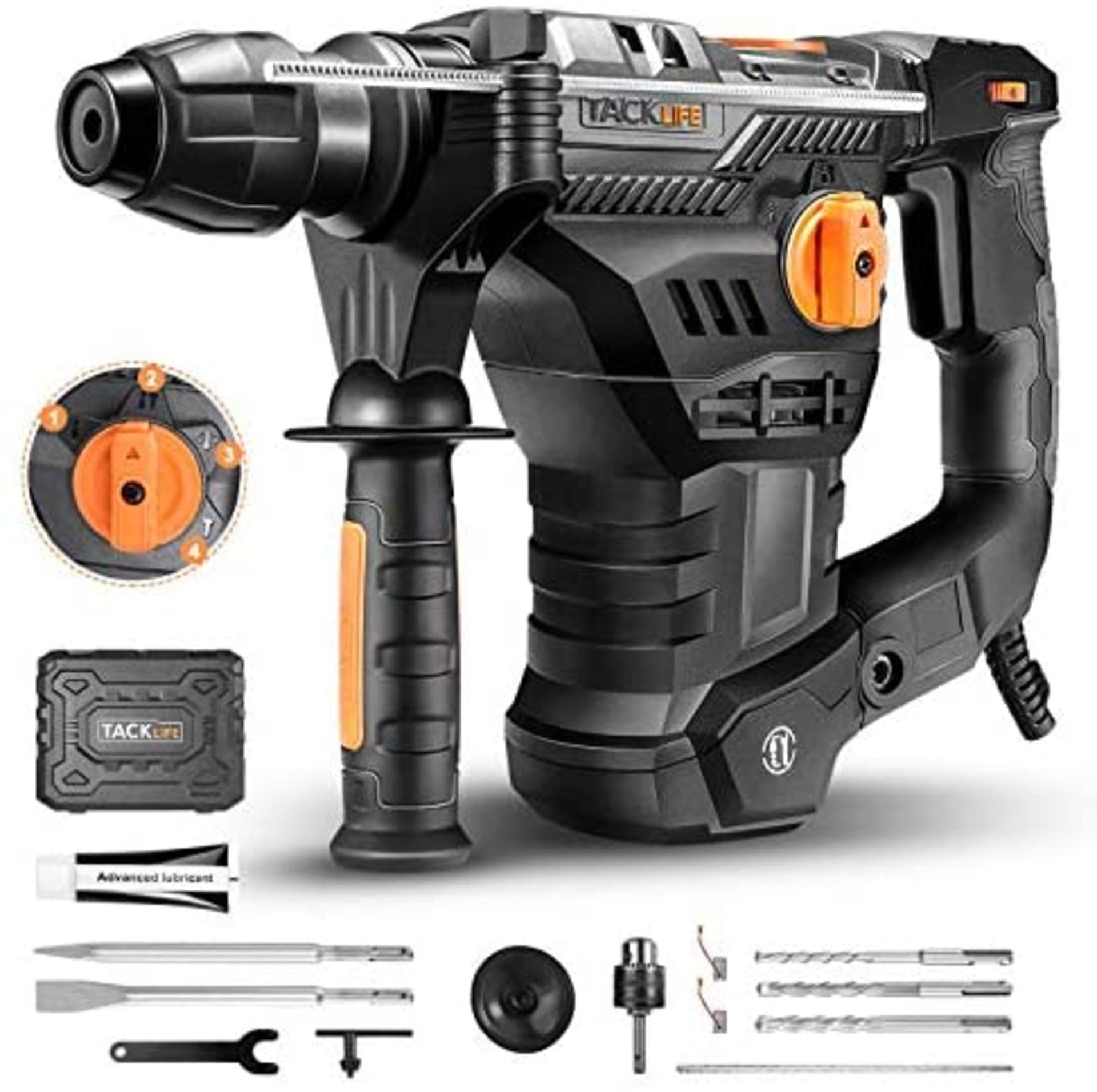 10 X NEW BOXED Hammer Drill, Rotary Hammer Drill 1500W 7J with SDS Plus Chuck and Vibration Control,