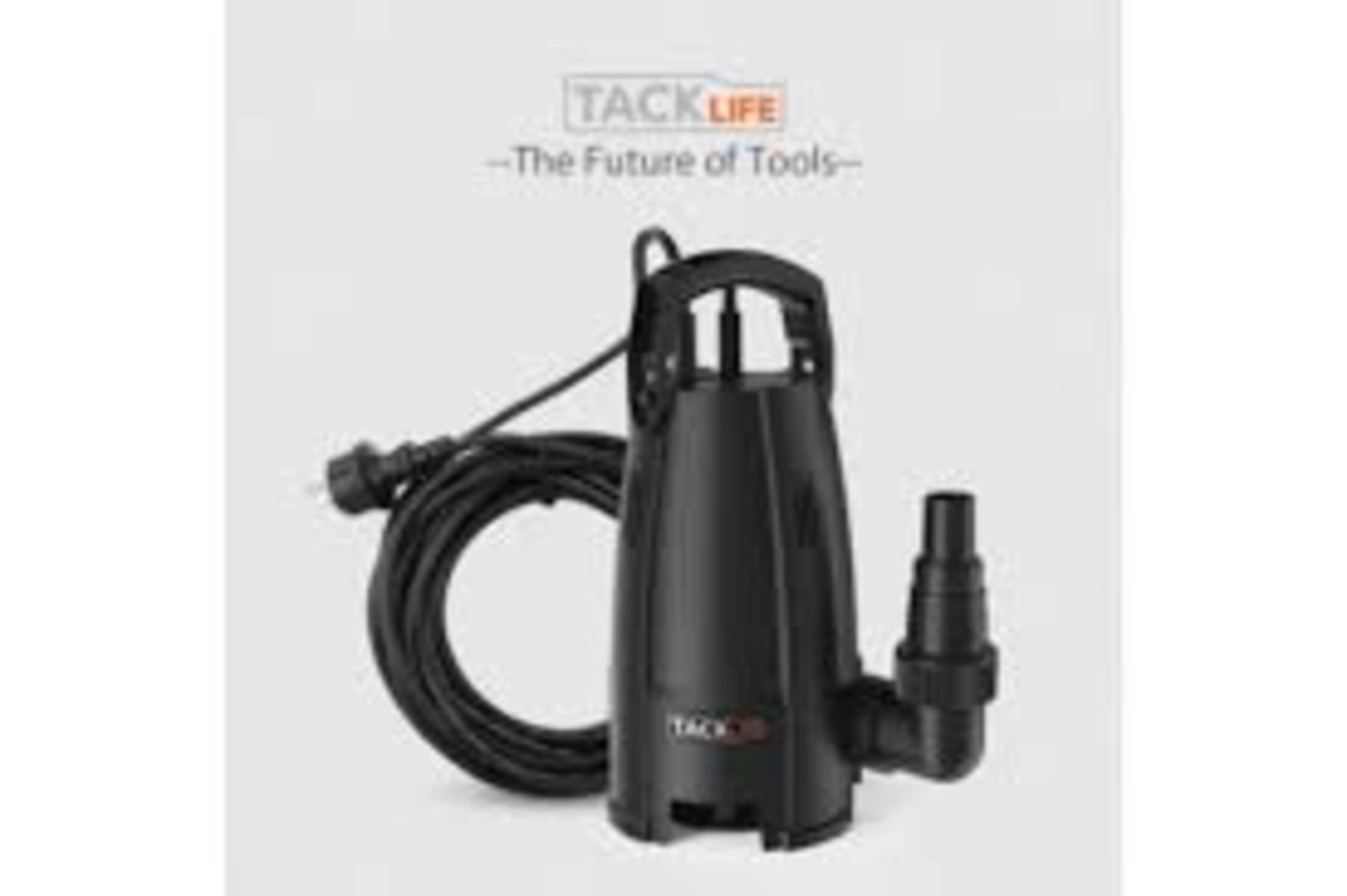 10 X NEW BOXED Tacklife GSUP2B 400W Corded Submersible Utility Water Pump. (ROW 17) - Image 2 of 2