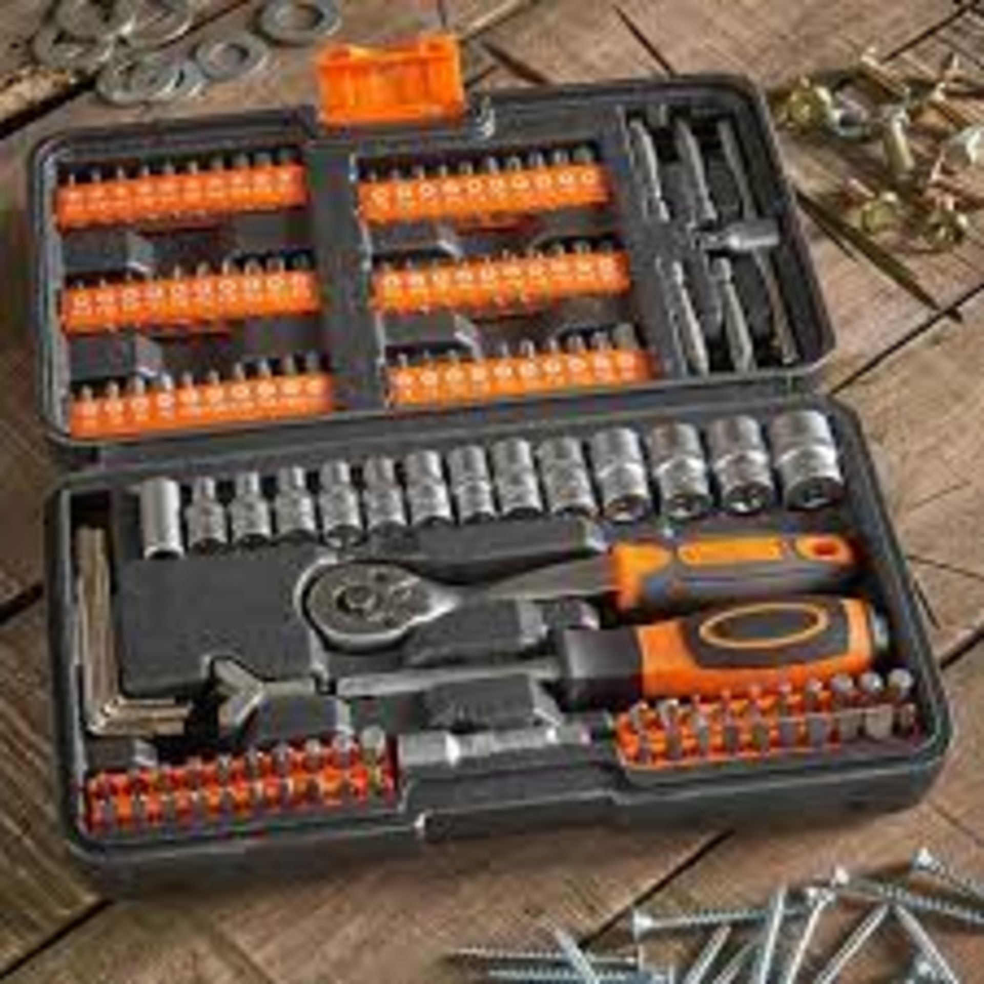 10 x New Boxed 130pc Socket + Bit Sets. (REF176-OFC) Be prepared for the unexpected with the 130pc - Image 2 of 2