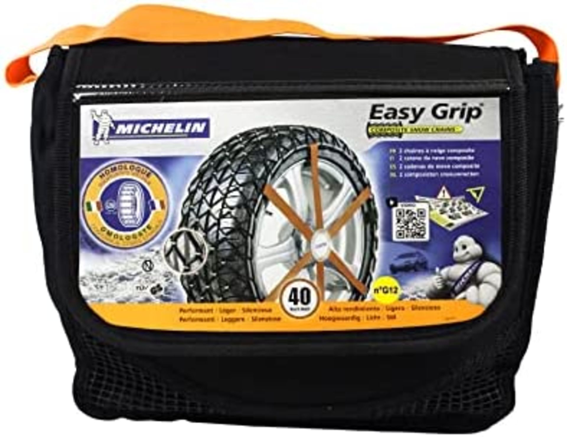 NEW PACKAGED SET OF Michelin Snow Sock Easy Grip G12. RRP £77.95. The Michelin Easy Grip is an