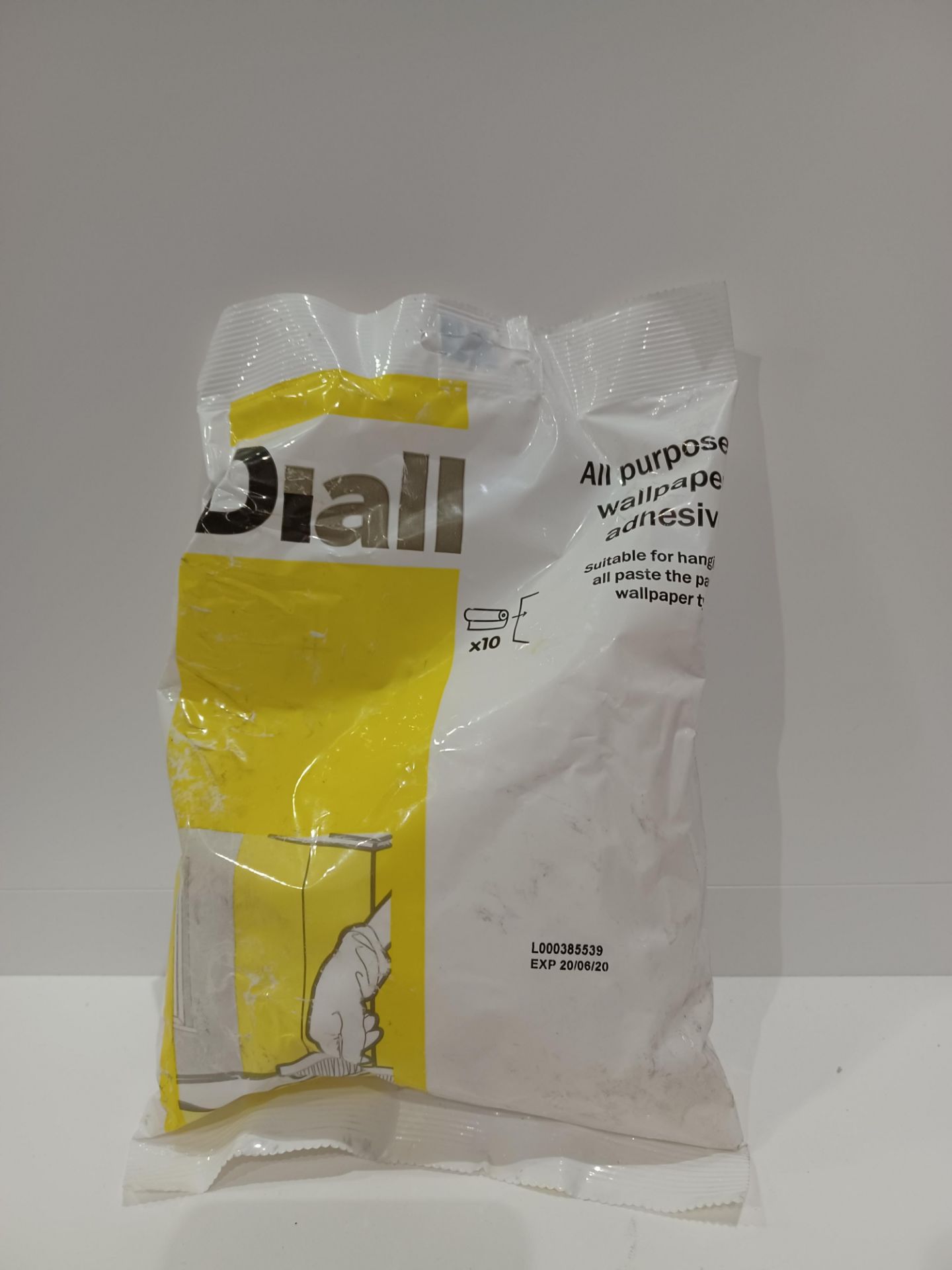 150 X DIALL ALL PURPOSE WALL PAPER ADHESIVE. ROW 15 B/W