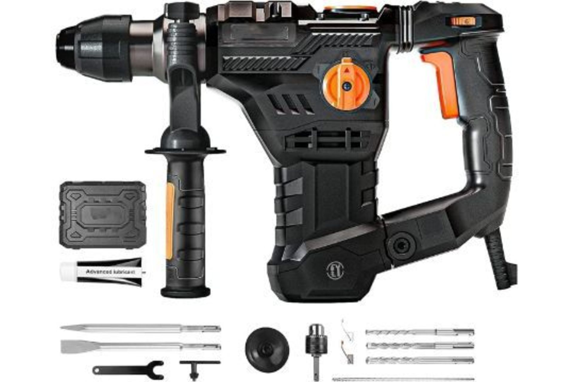 NEW BOXED Hammer Drill, Rotary Hammer Drill 1500W 7J with SDS Plus Chuck and Vibration Control,