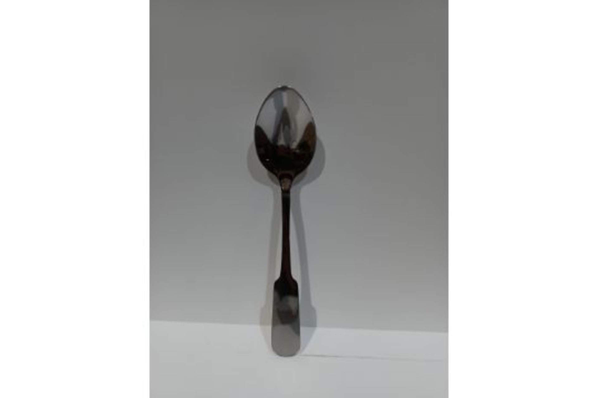 144 X NEW PACKAGED UTOPIA CHATSWORTH DESSERT SPOONS. STAINLESS STEEL. ROW 10