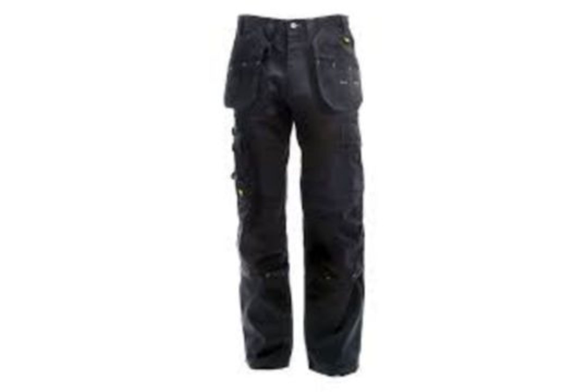 TRADE LOT 24 x NEW PACKAGED PAIRS OF DEWALT PRO TRADESMAN WORK TROUSERS. (ROW3)