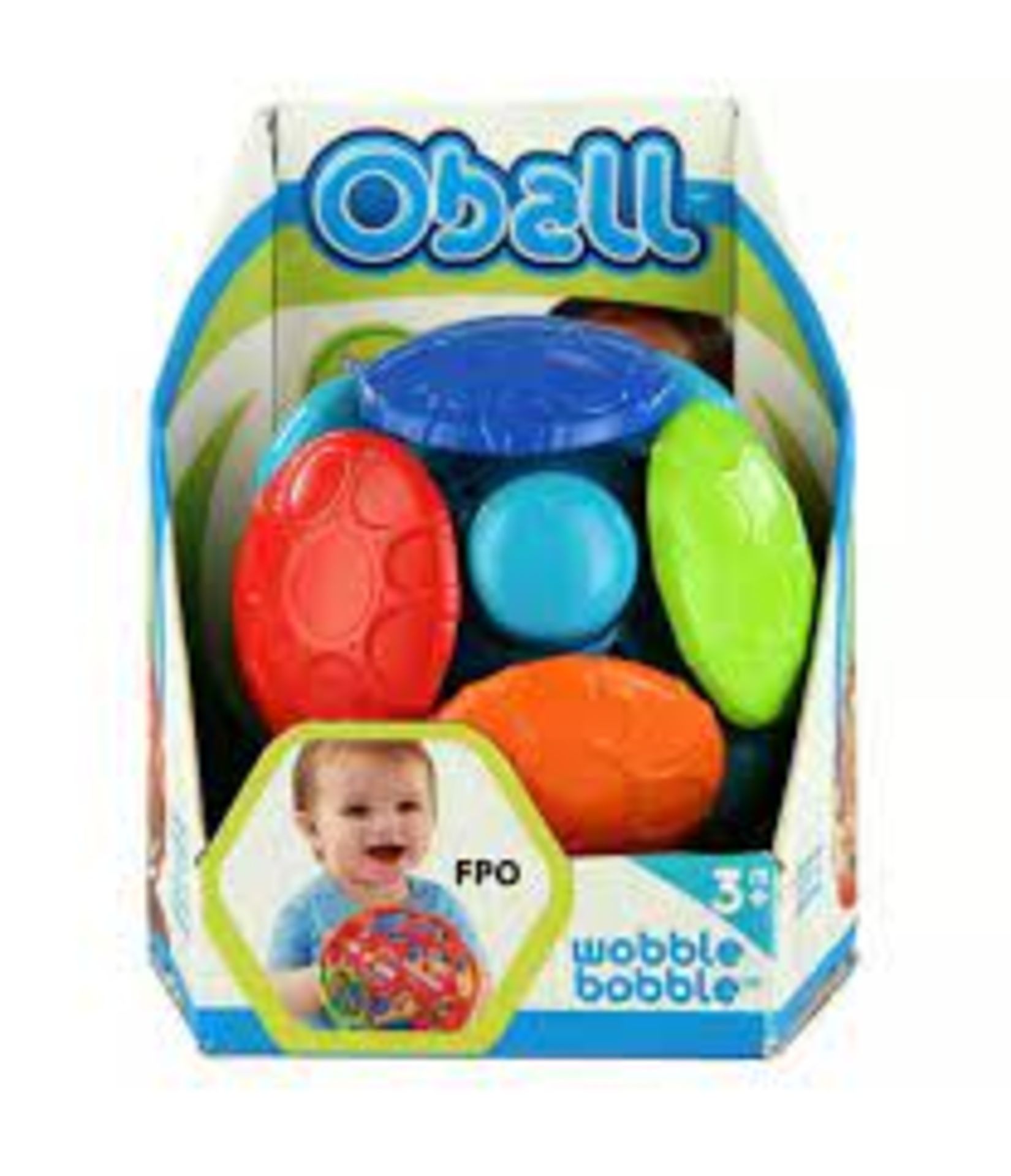 PALLET TO CONTAIN 72 X BRAND NEW OBALL WOBBLE BOBBLE EDUCATIONAL TOYS. ROW 5