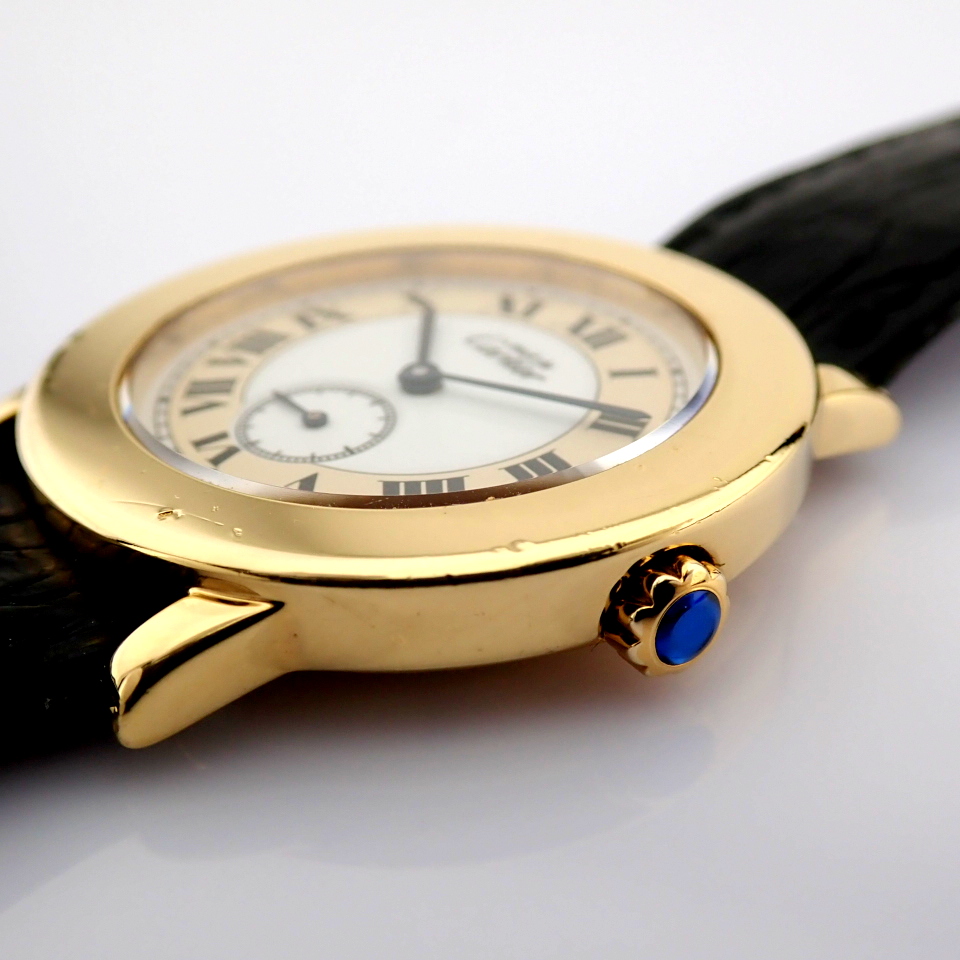 Cartier Must Ronde 1810 With its signed pouch - Image 3 of 11