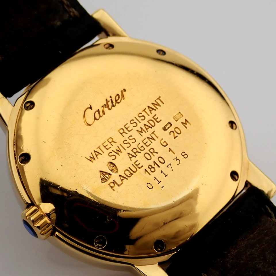 Cartier Must Ronde 1810 With its signed pouch - Image 9 of 11