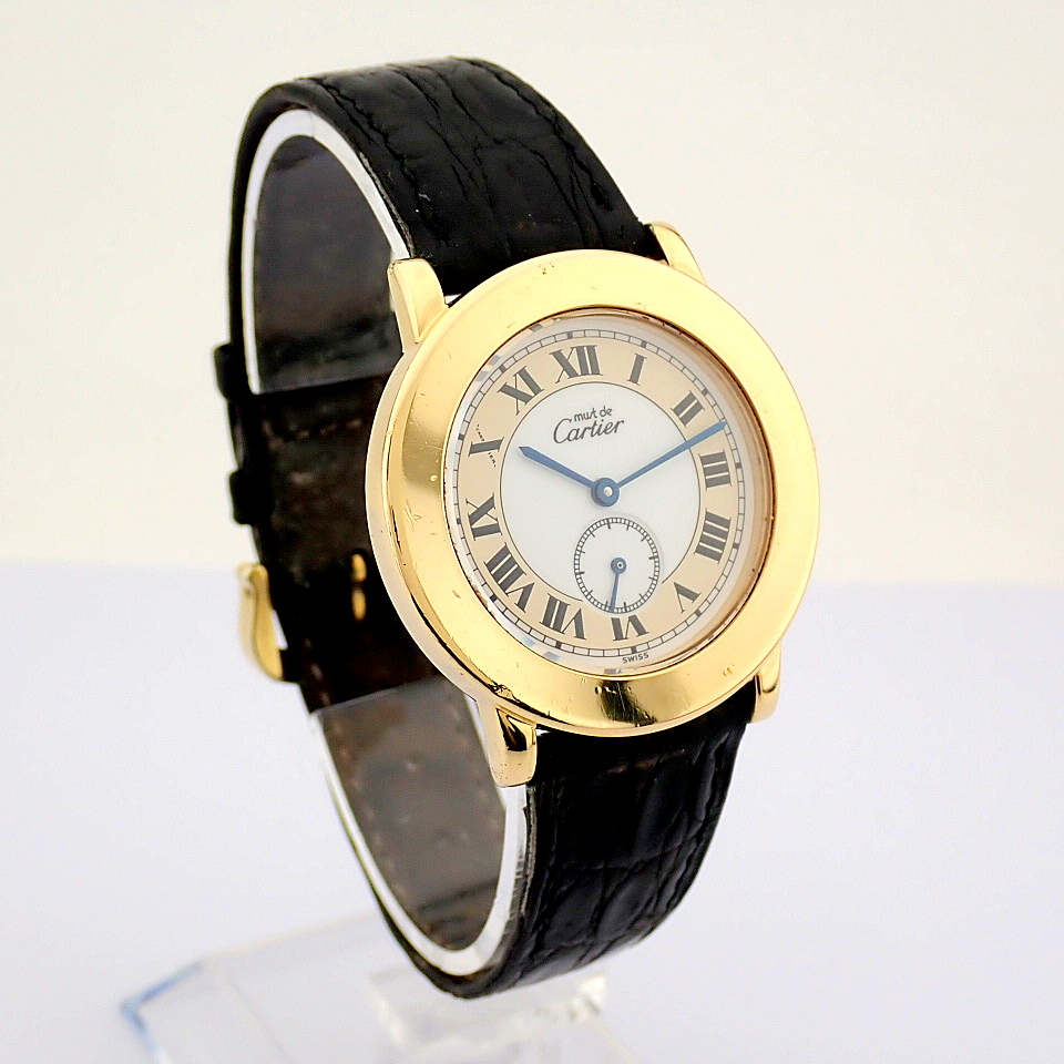 Cartier Must Ronde 1810 With its signed pouch - Image 8 of 11