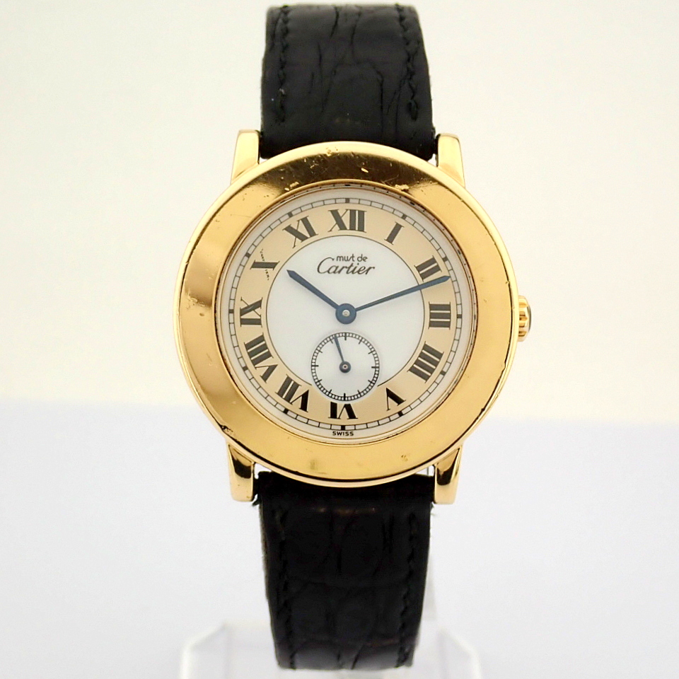 Cartier Must Ronde 1810 With its signed pouch - Image 7 of 11