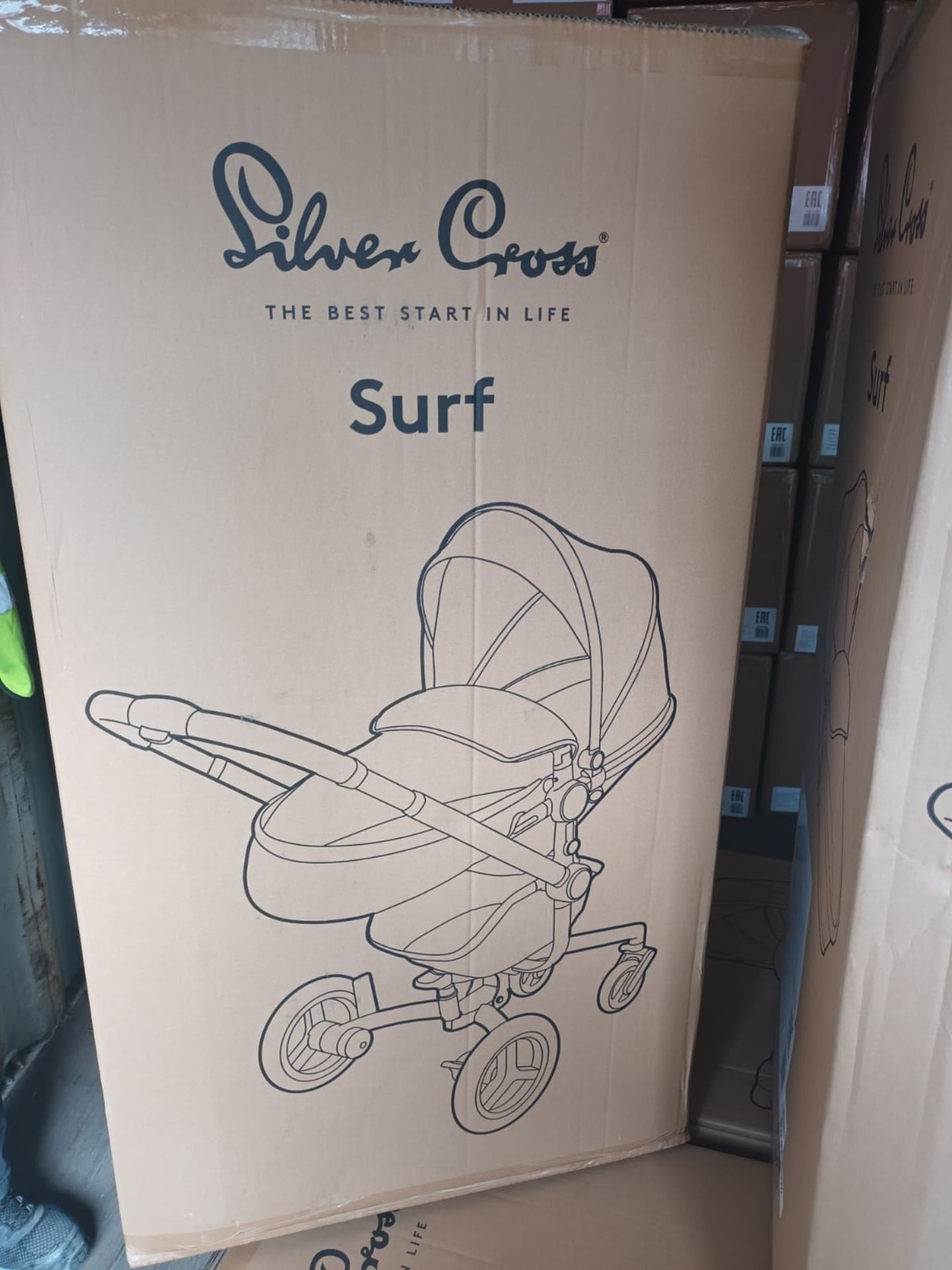 PALLET TO CONTAIN 6 X New Boxed Silver Cross Surf Eclipse Special Edition Pram. RRP £1,195 each. - Image 8 of 48